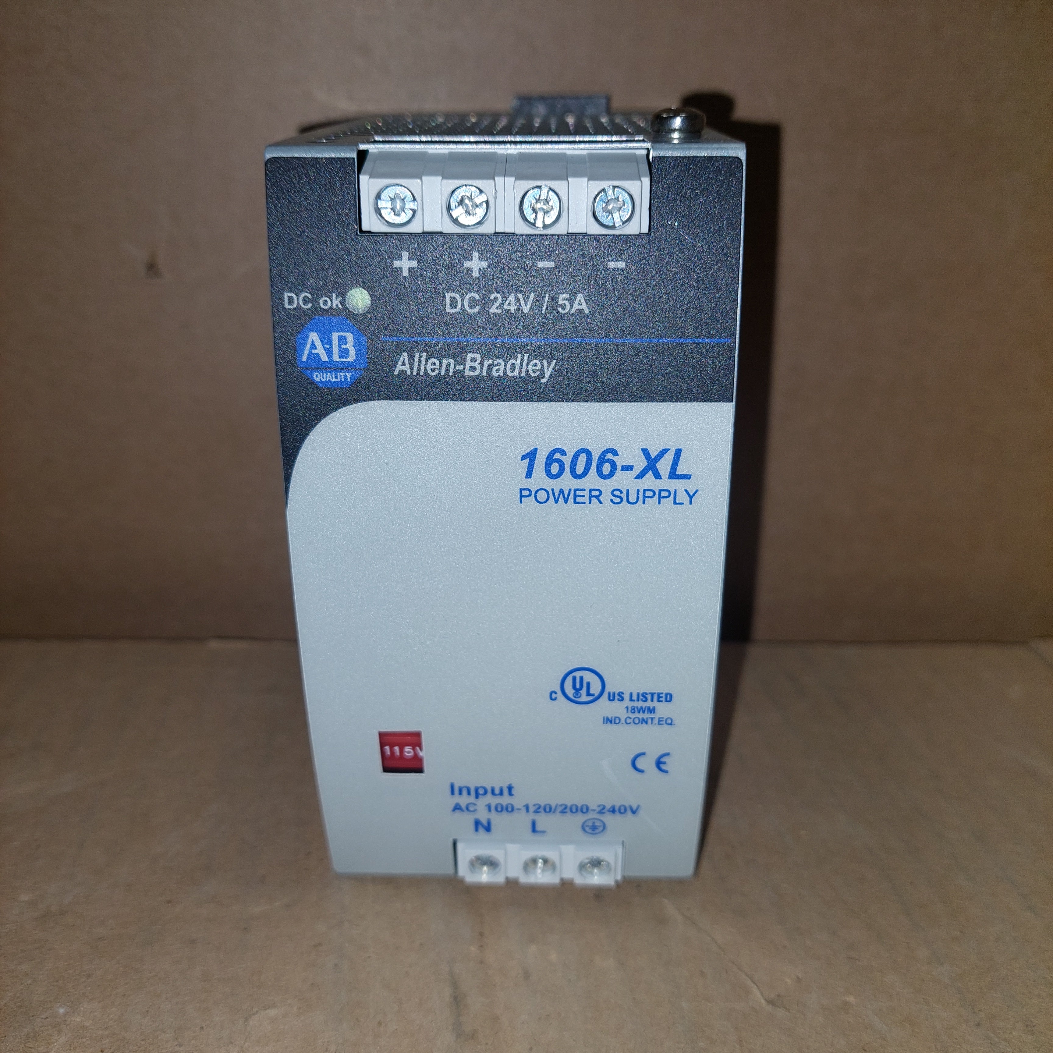 Allen Bradley AB 1606-XL120D  DC Power Supply 24V 5A 100W Used