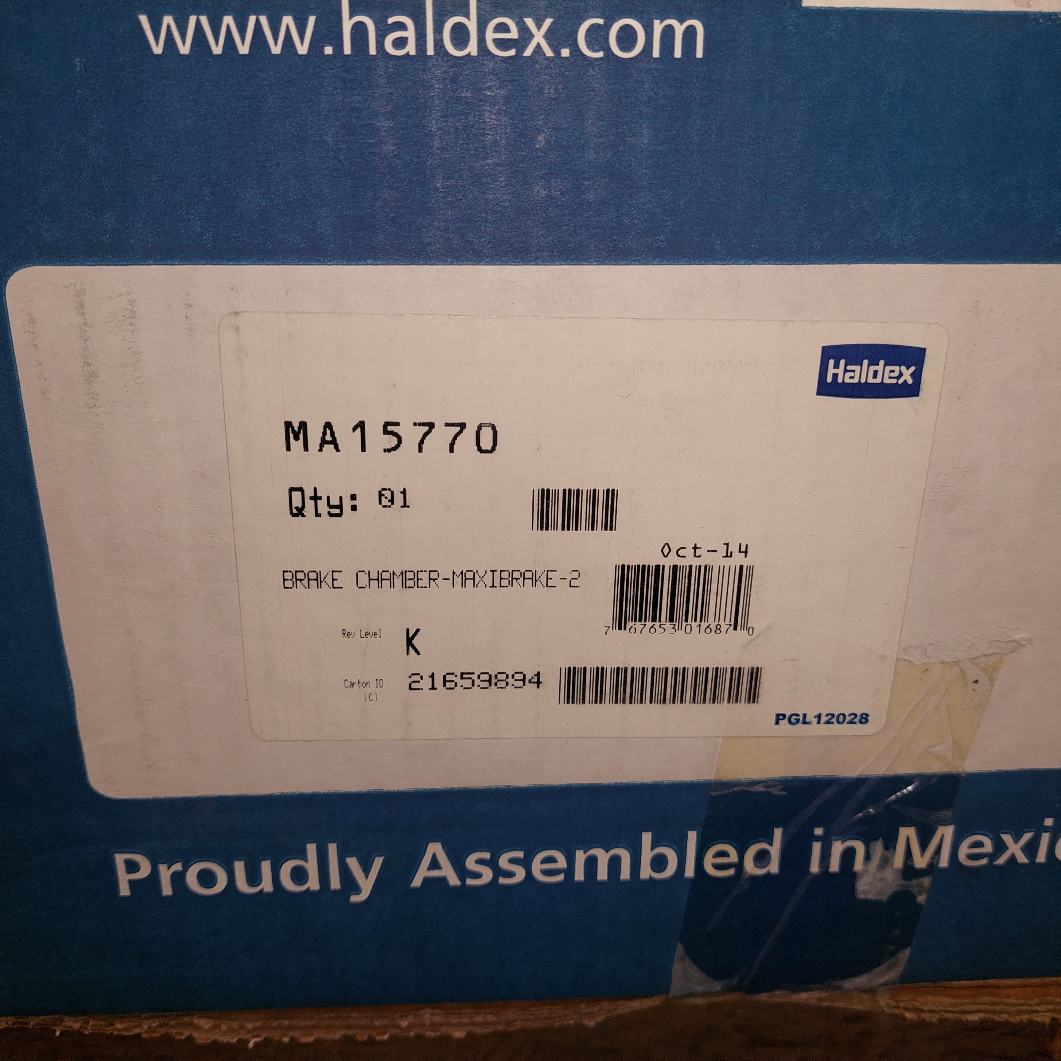 Haldex MA15770 Brake Chamber Maxibrake-2  New