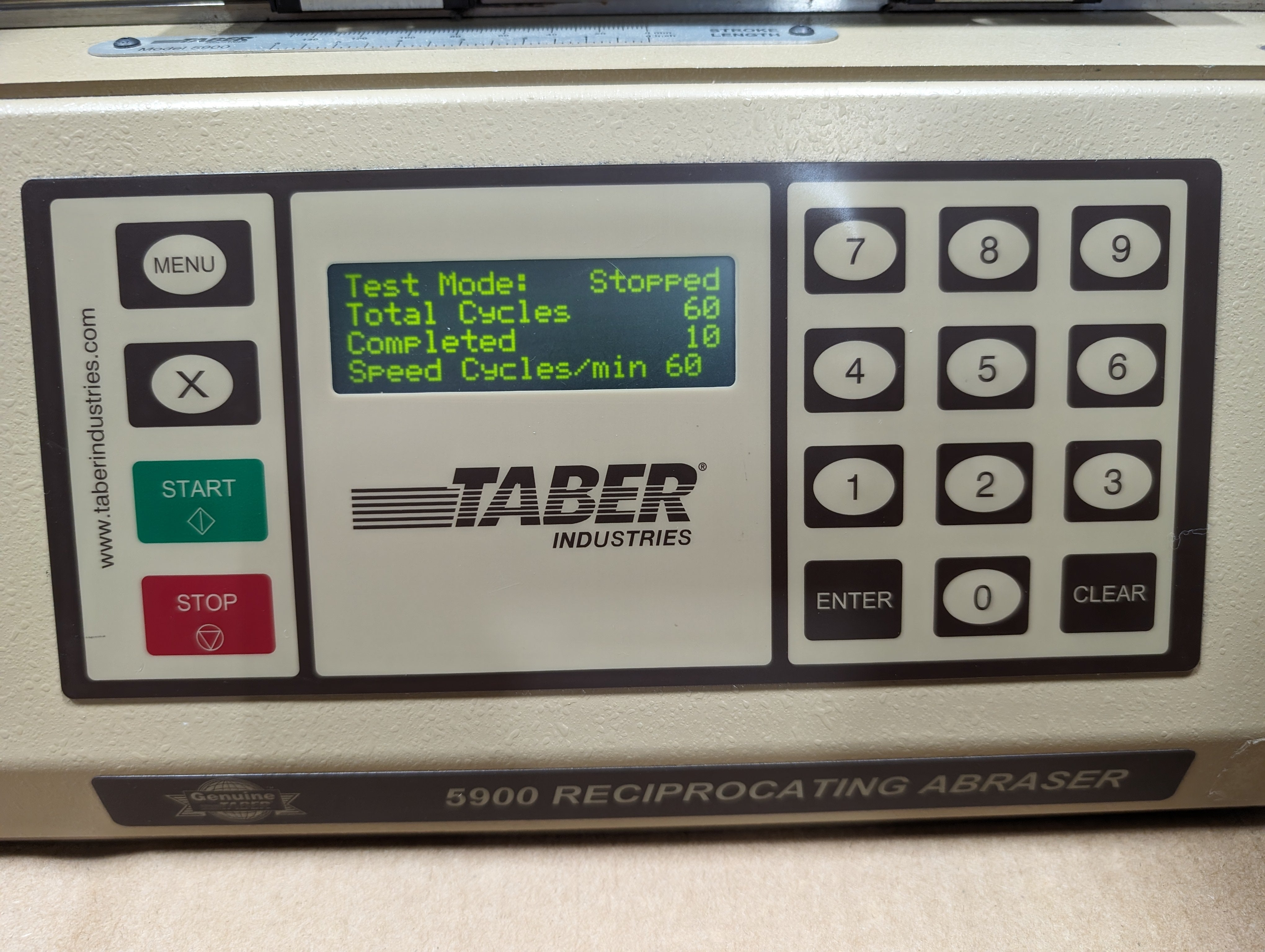 2011 Taber Industries 5900 Reciprocating Abraser Abrasion Tester Super Clean Used