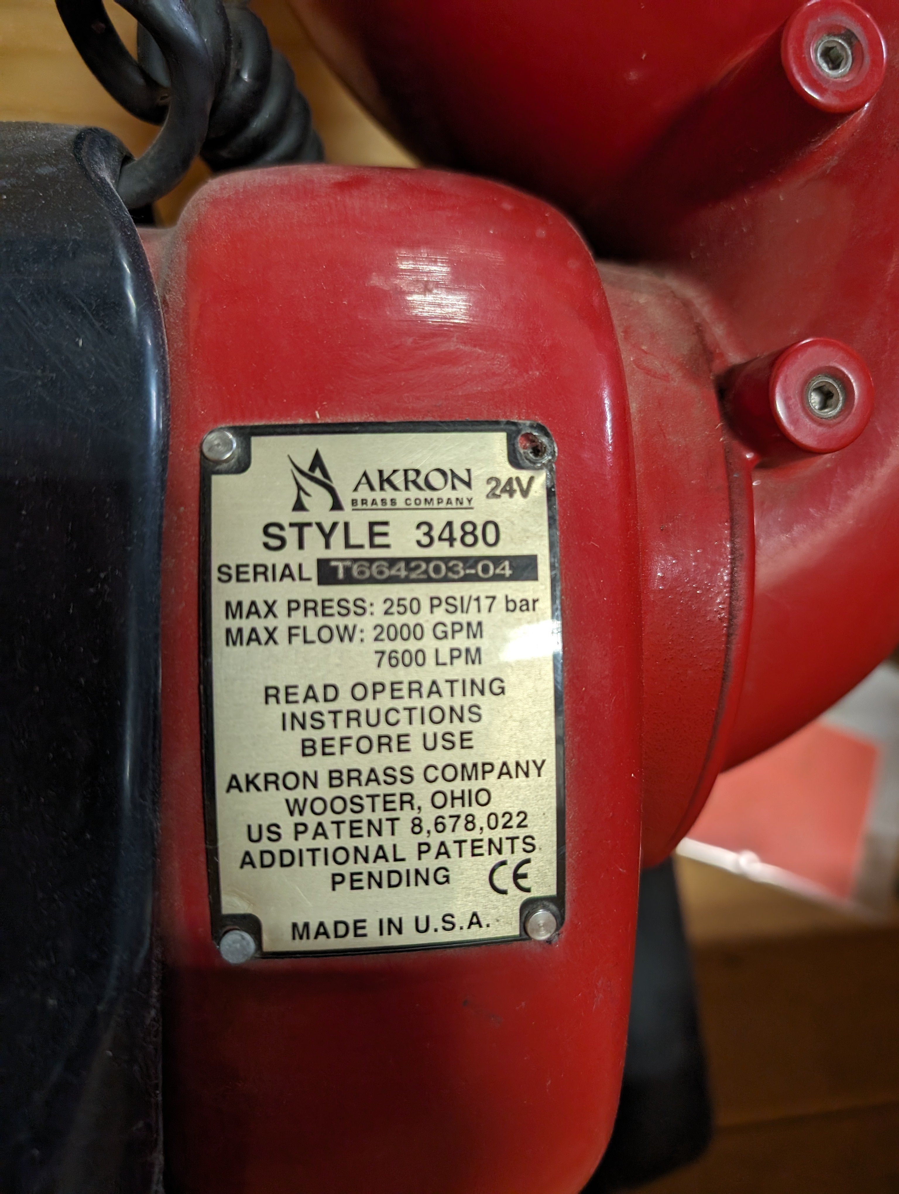 Akron 3480 Streamaster II 2000 GPM Electronic Monitor Used