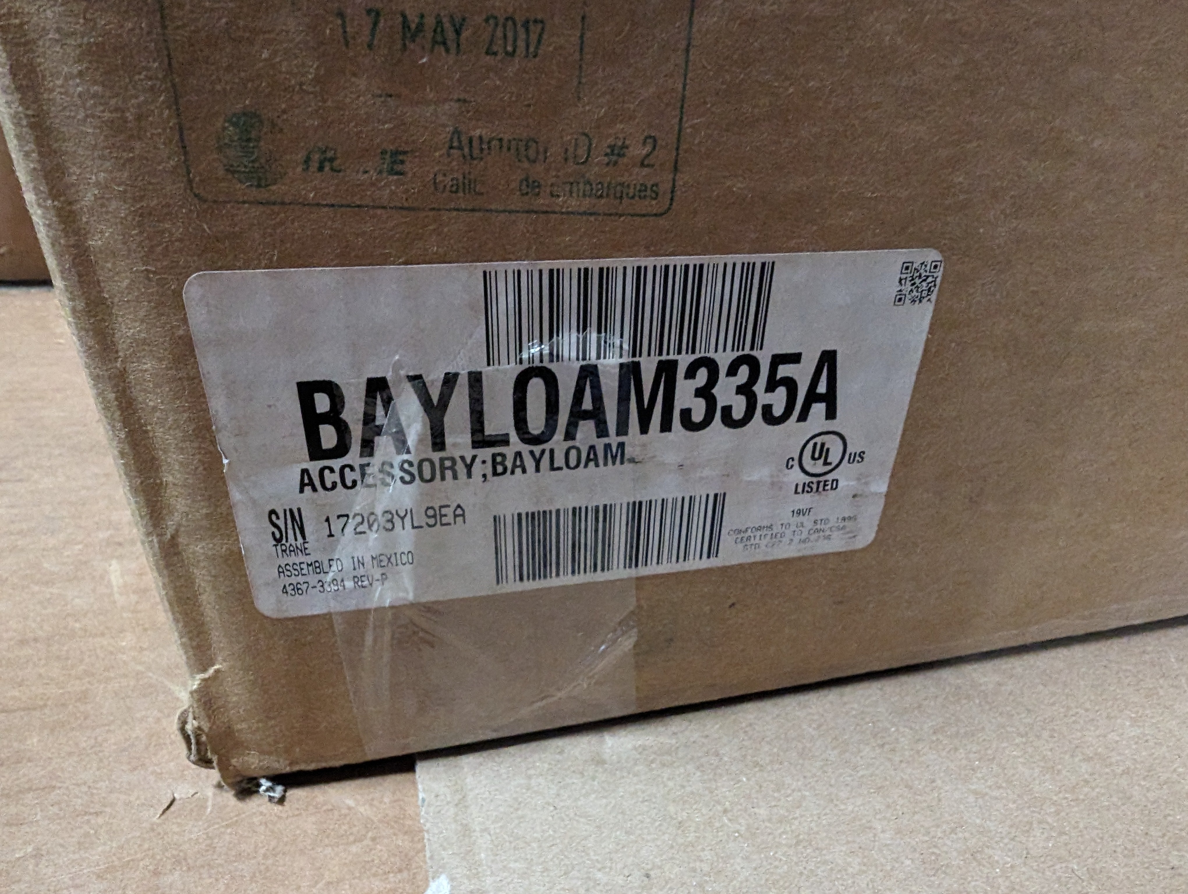 Trane BAYLOAM335 Odyssey Head Pressure Control Kit New