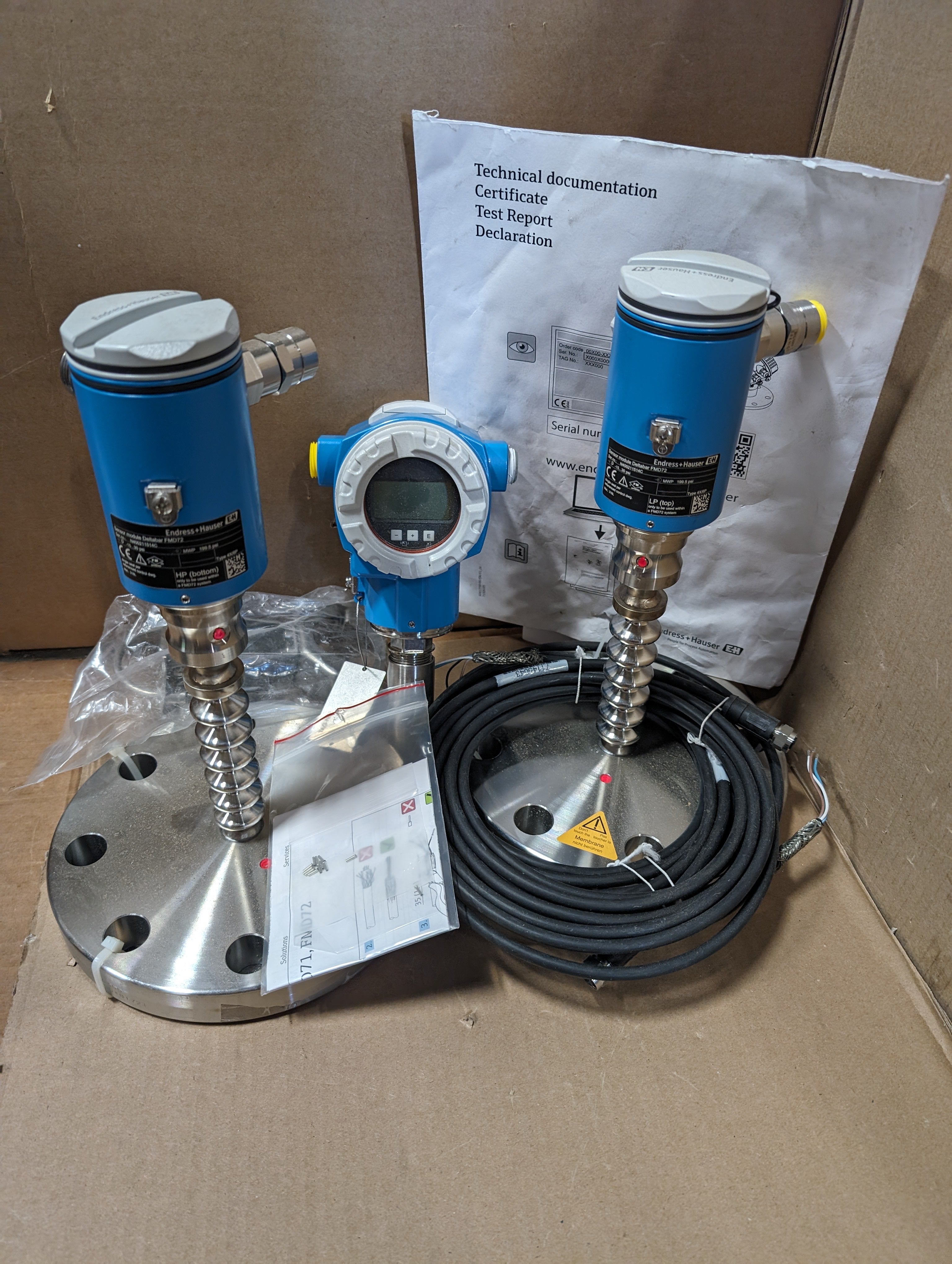 2021 Endress Hauser Deltabar PMD75B-8E19/0 Differential Pressure ...