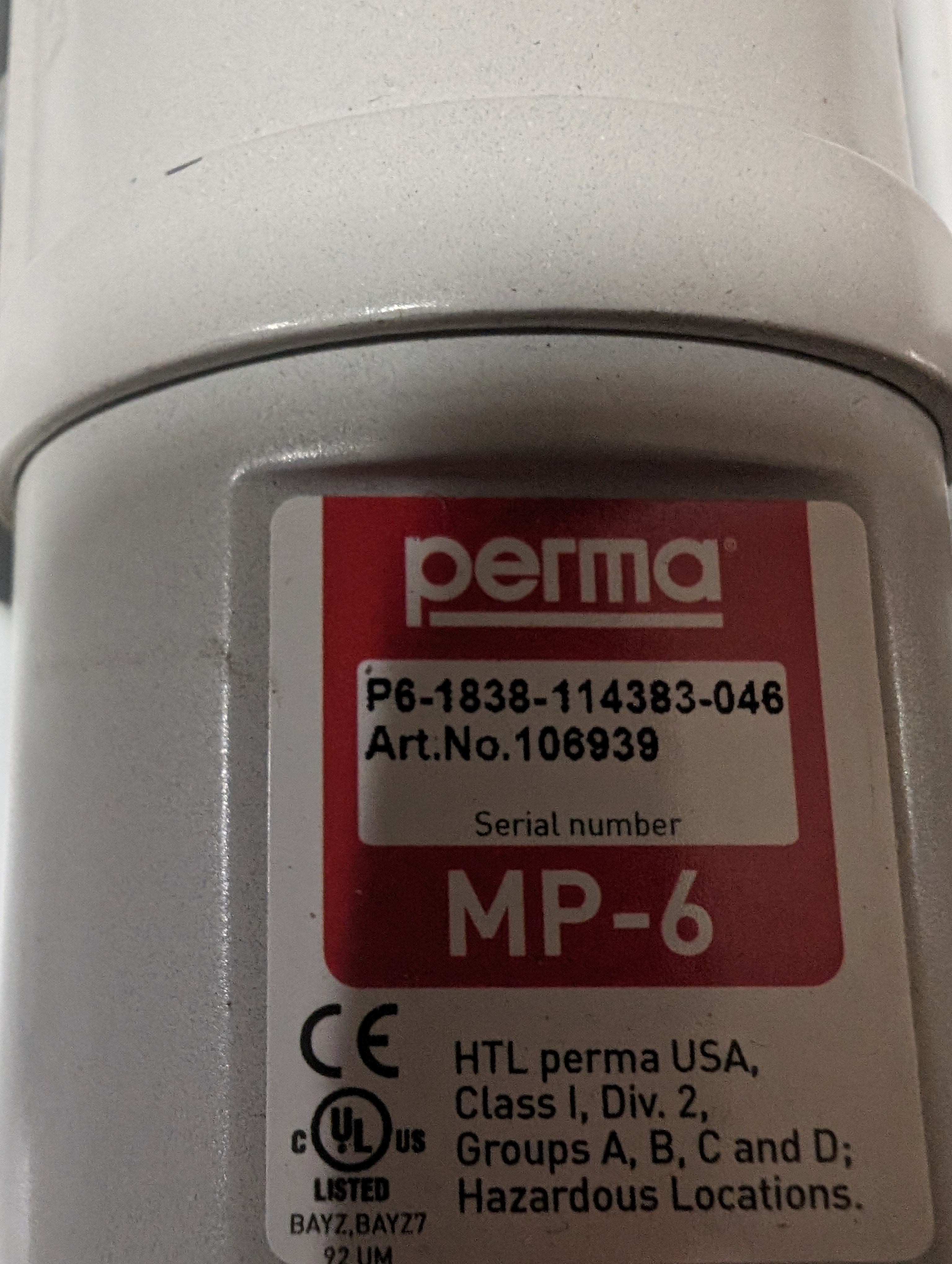 Perma MP-6 106939 Multi-Point Lubrication System New