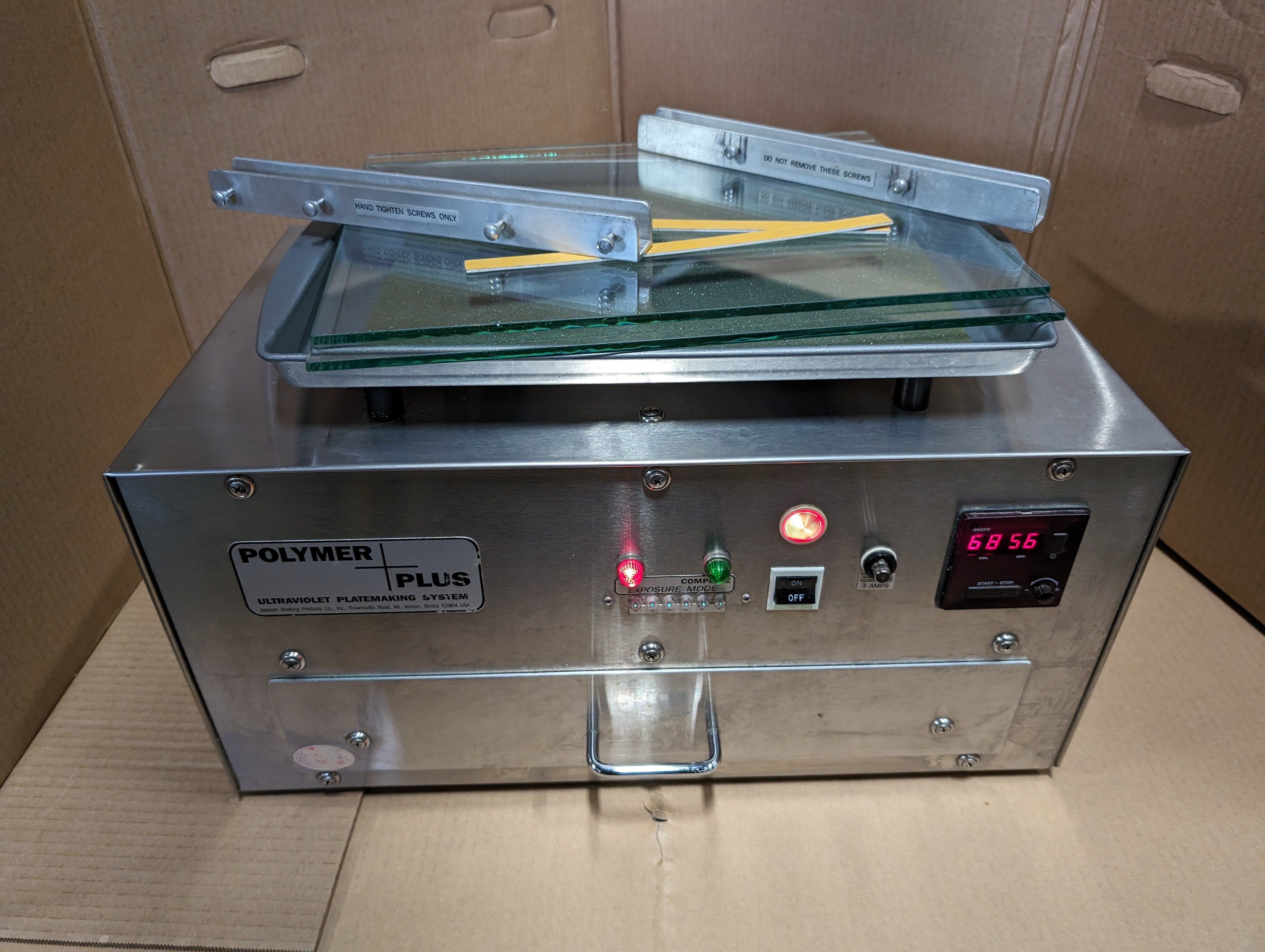 JMP Polymer Plus 200 Exposure Unit for Rubber Stamp Making Used