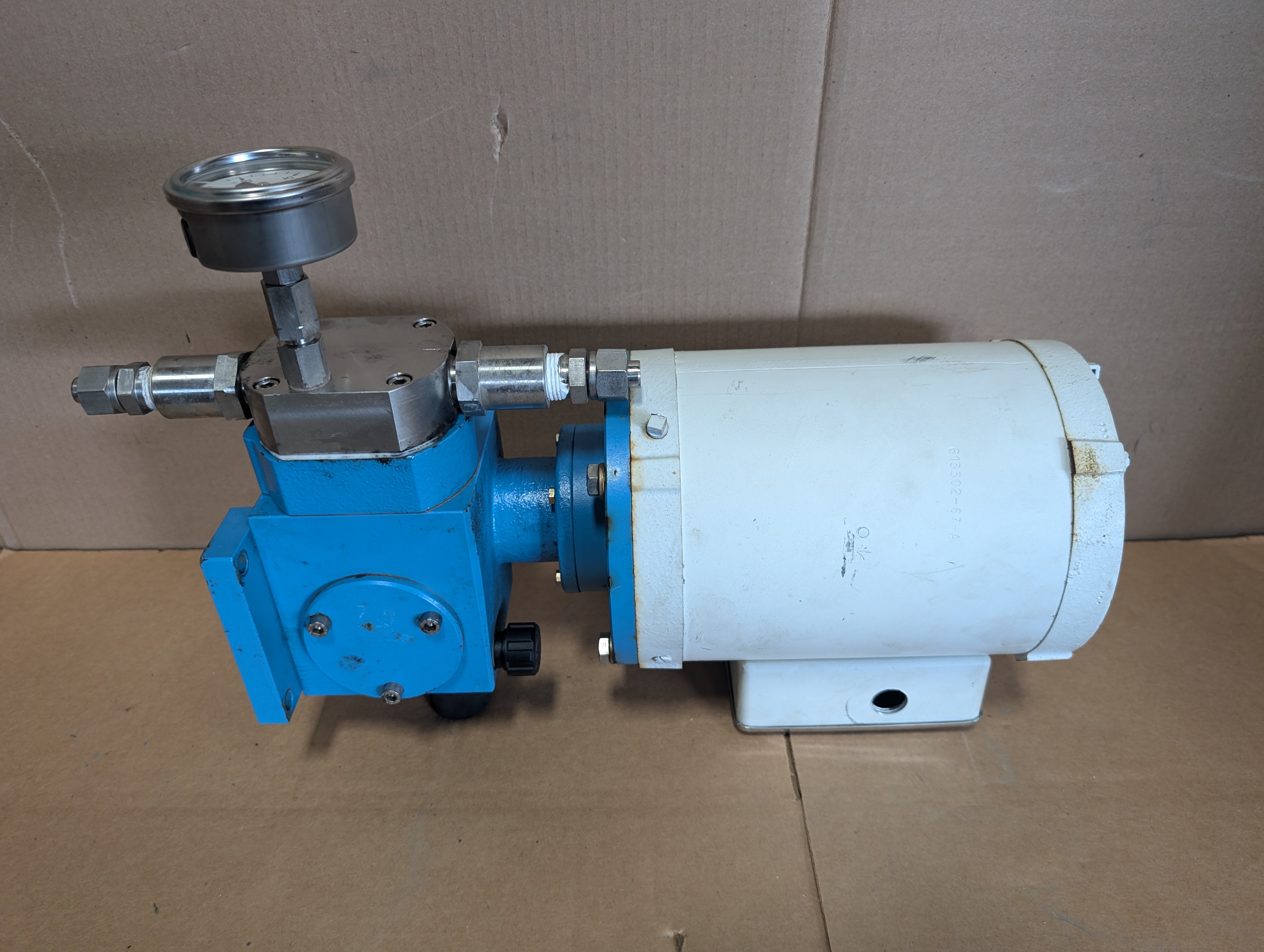 American Lewa C036S Metering Pump 1/2 HP 208/230 3PH Used