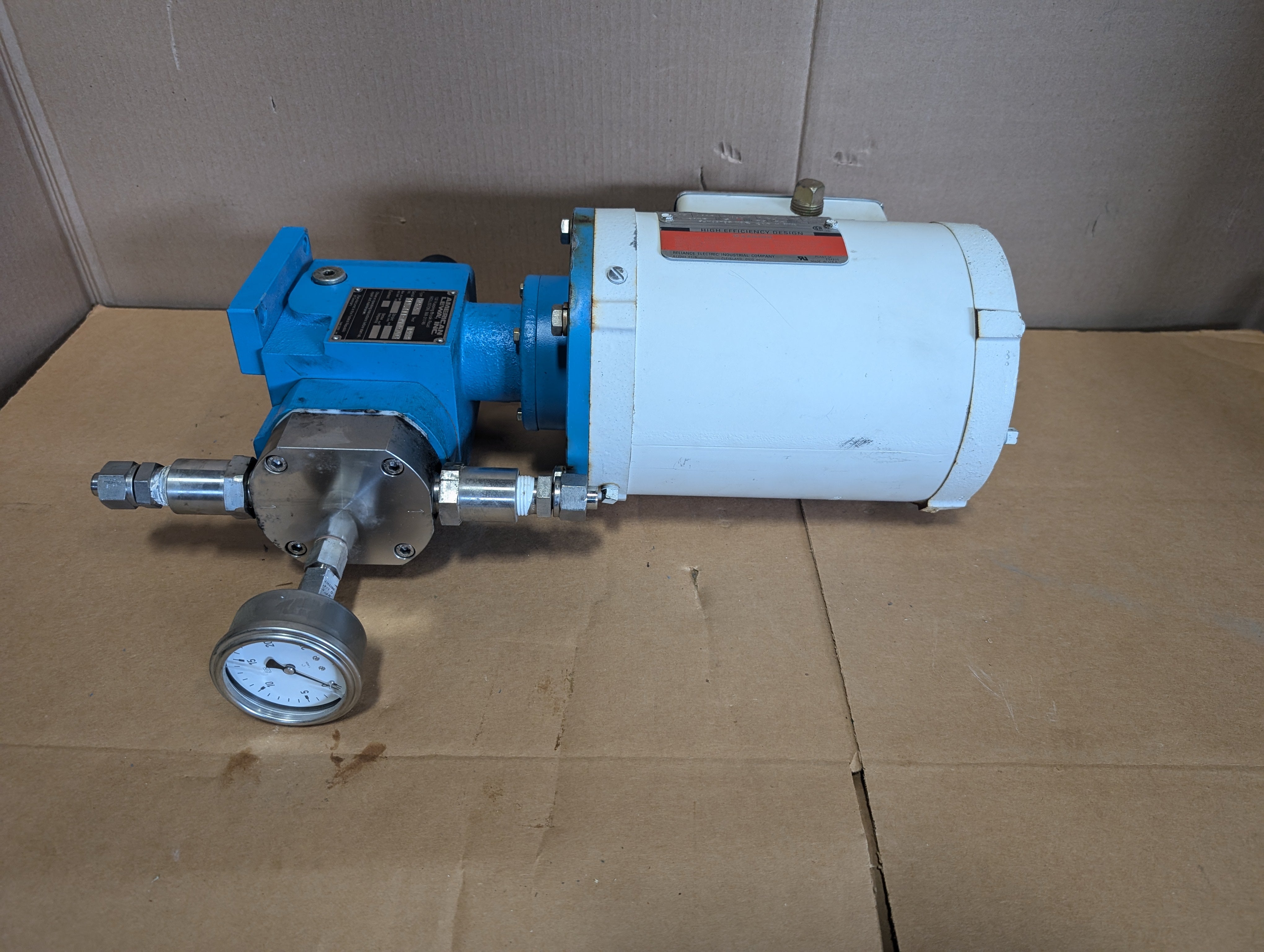 American Lewa C036S Metering Pump 1/2 HP 208/230 3PH Used