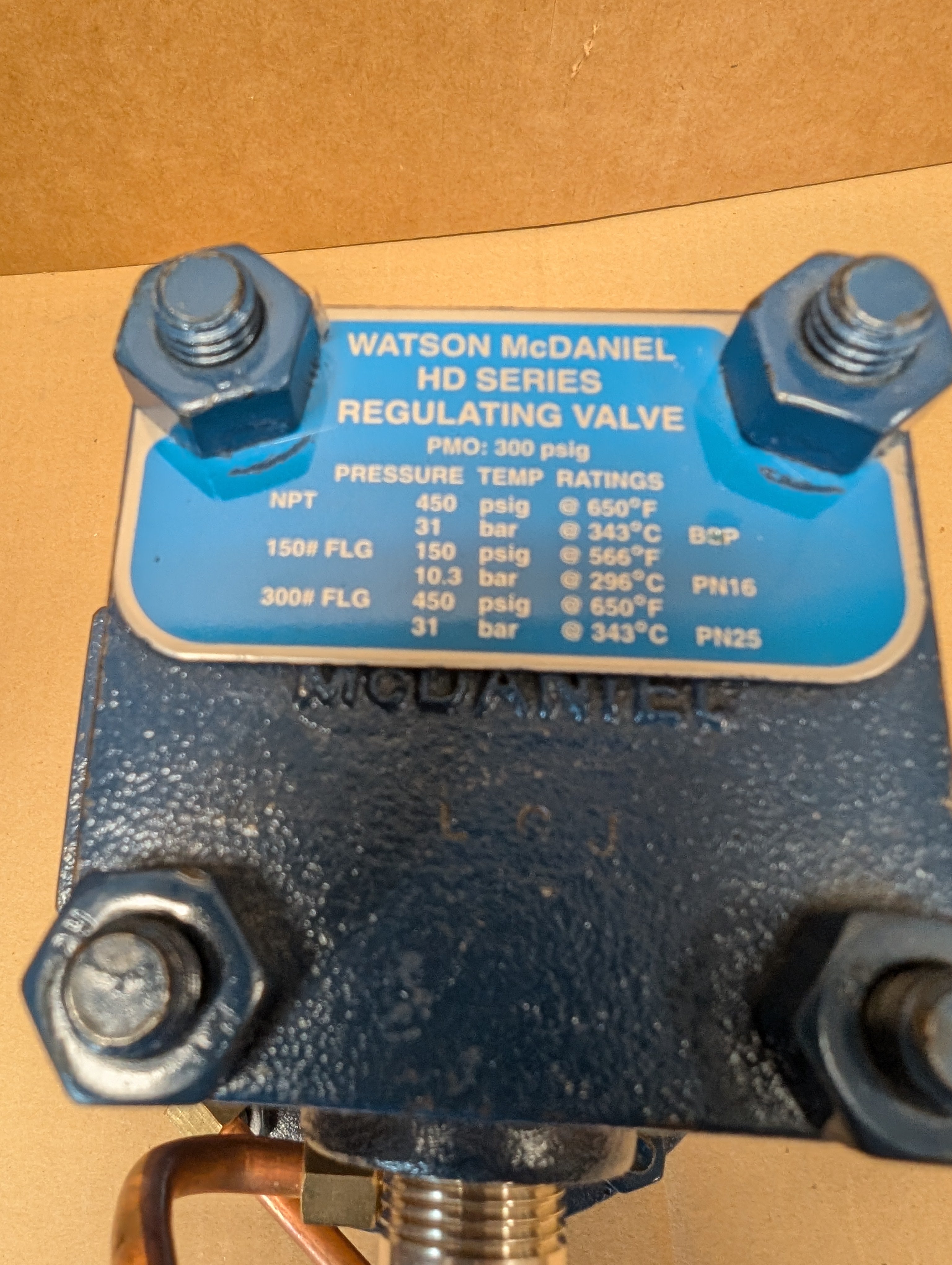 Watson McDaniel HD HD-12-N Regulating Valve 1/2" New