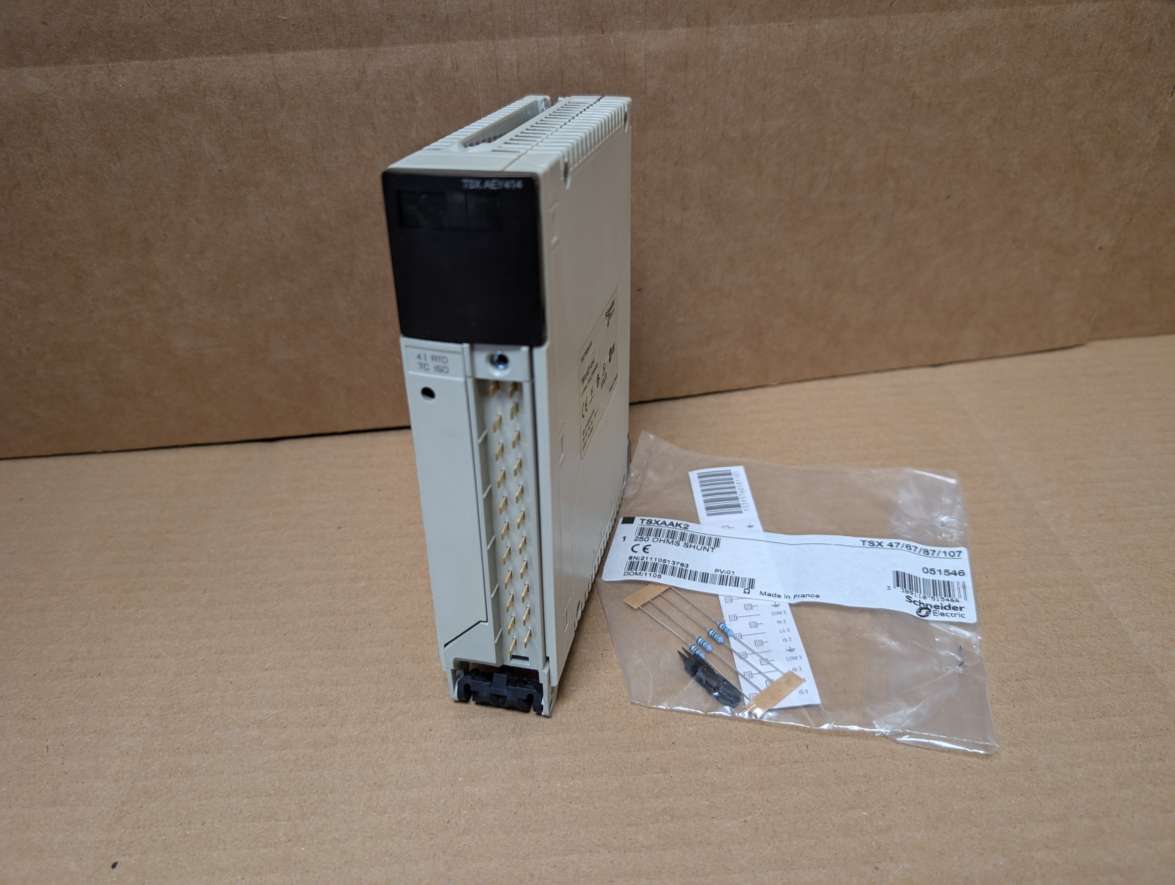 Schneider Modicon TSXAEY414 PLC Analog Input Module New