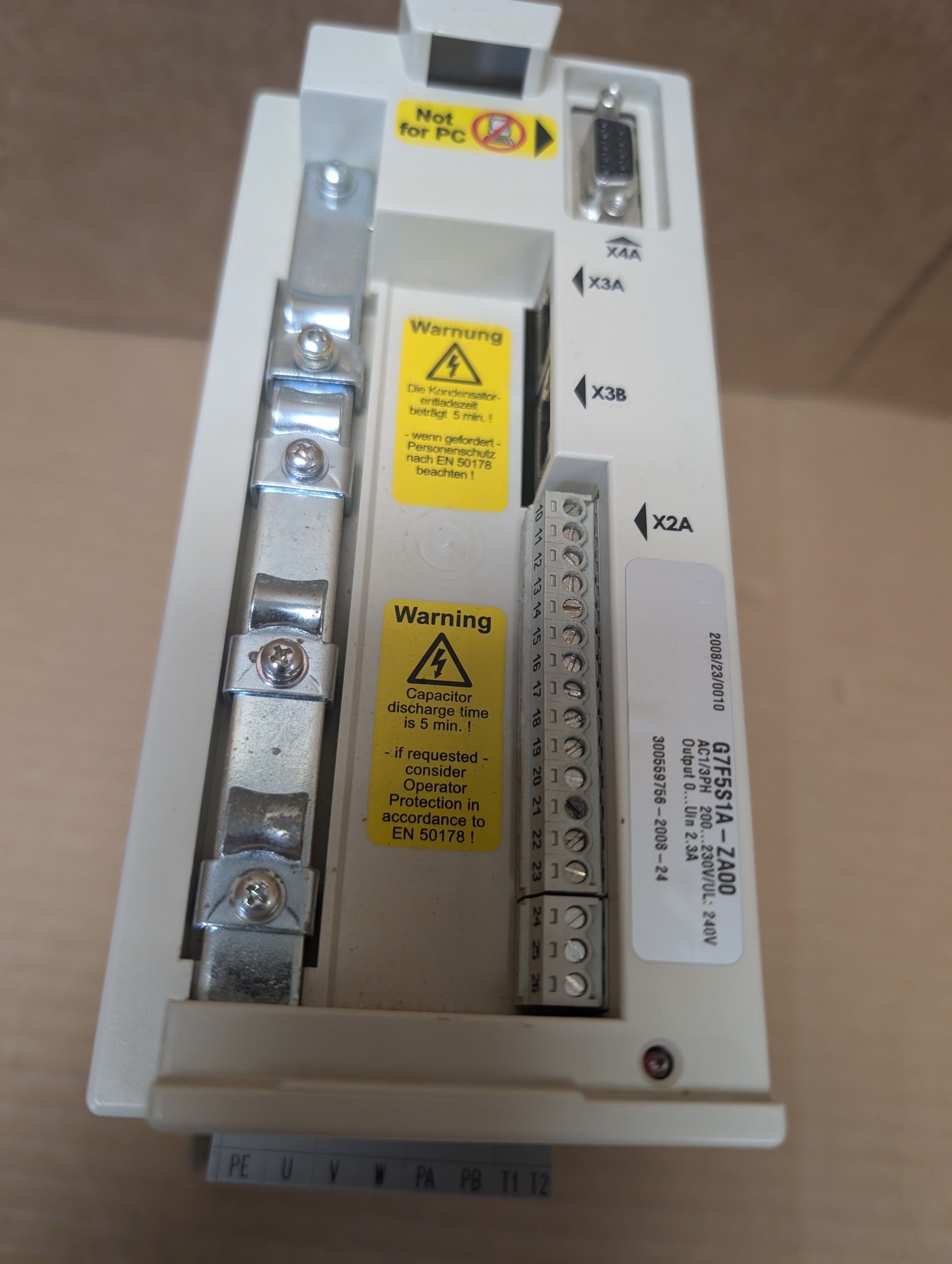 HOMAG F5 KEB G7F5S1A-ZA00 240V 4A .9 KVA Used