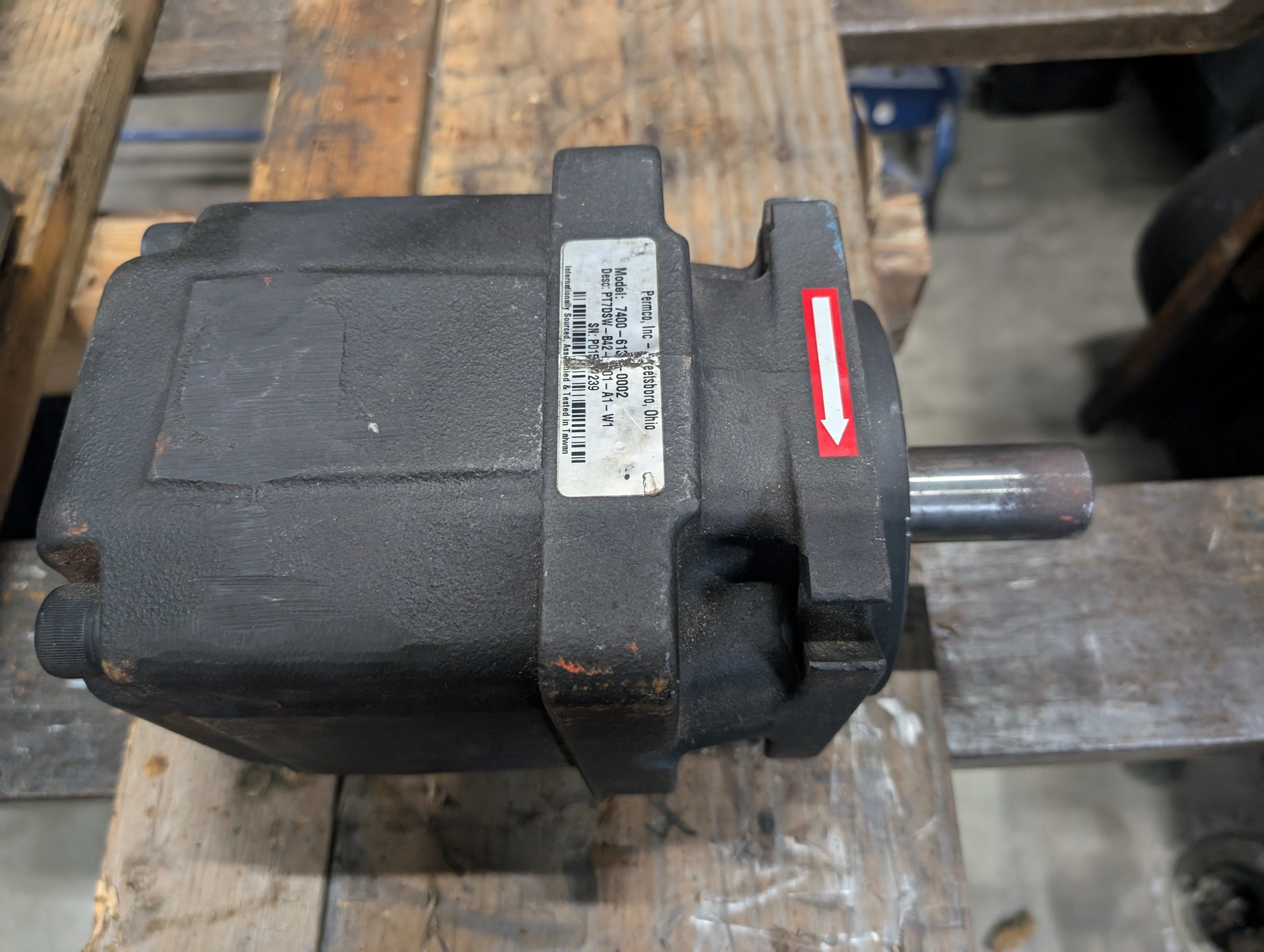 Permco 7400-6131-0002, PT7DSW-B42-Xl01-A1-W1 Single Vane Pump New