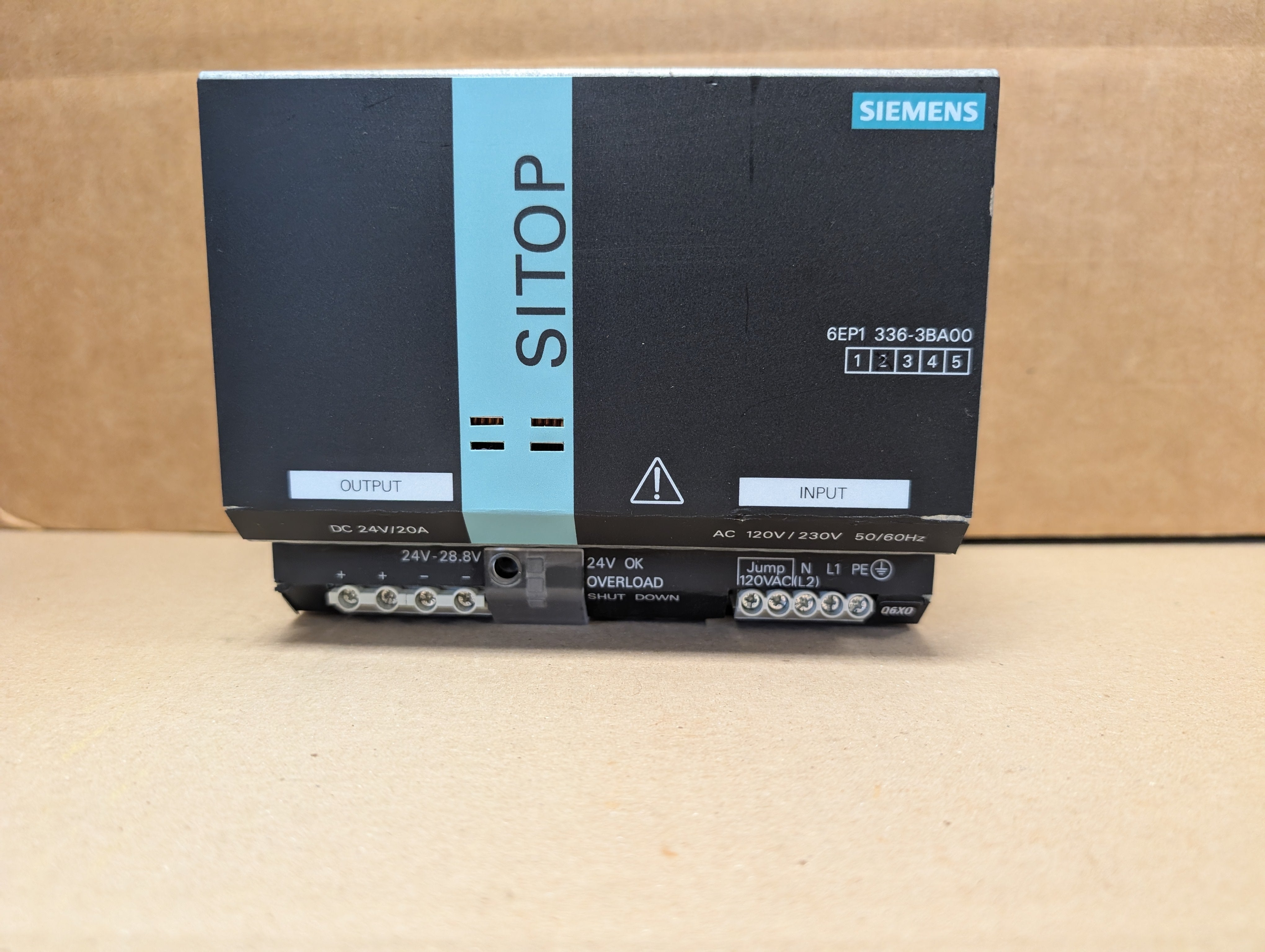 Siemens SITOP 24V 20A 480W 120-230V 6EP1336-3BA00 Power Supply Used