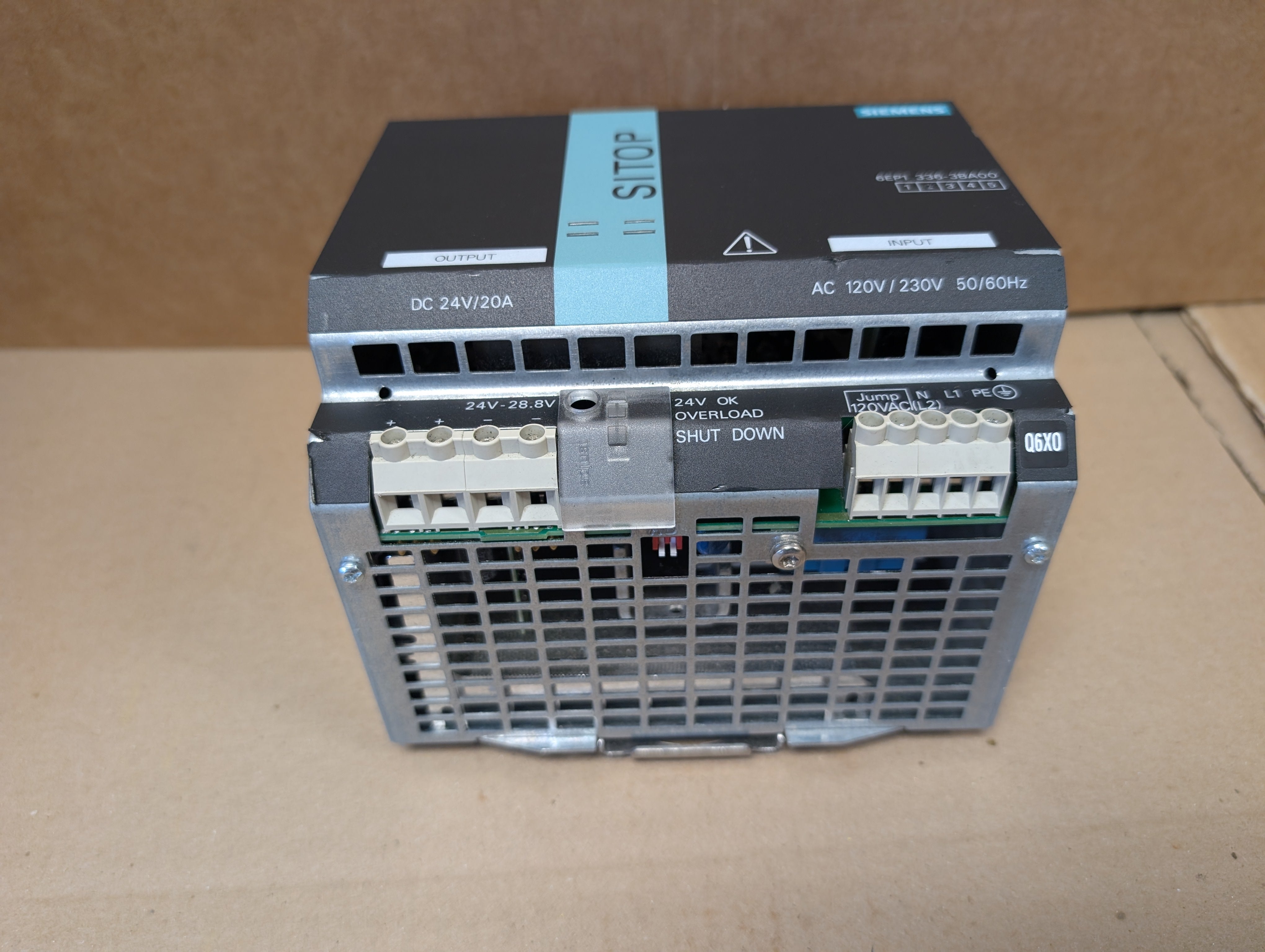 Siemens SITOP 24V 20A 480W 120-230V 6EP1336-3BA00 Power Supply Used