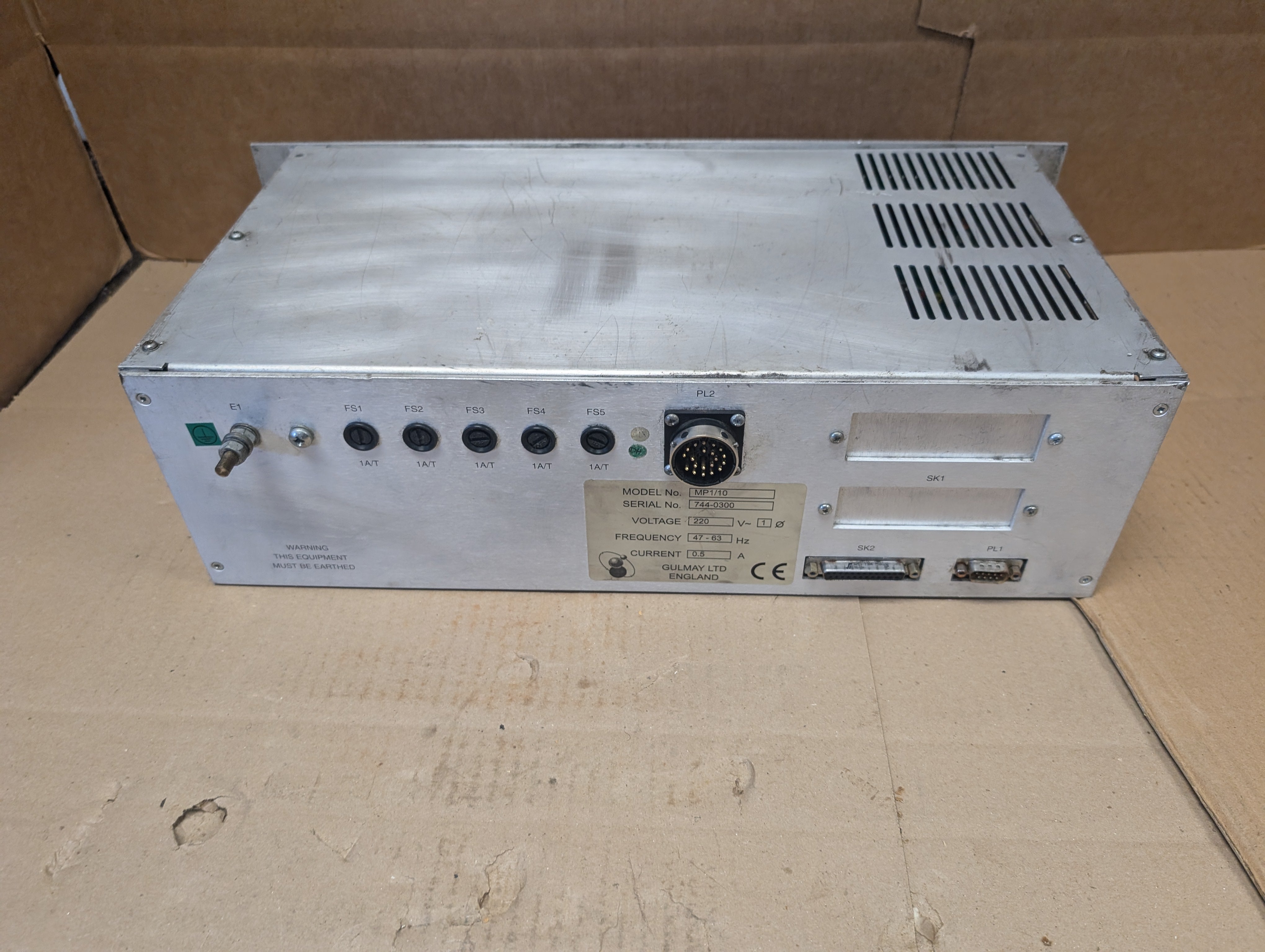 Gulmay MP1 Rev. 10 Microfocus X-Ray Generator Controller 220V 47-63 Hz AS IS