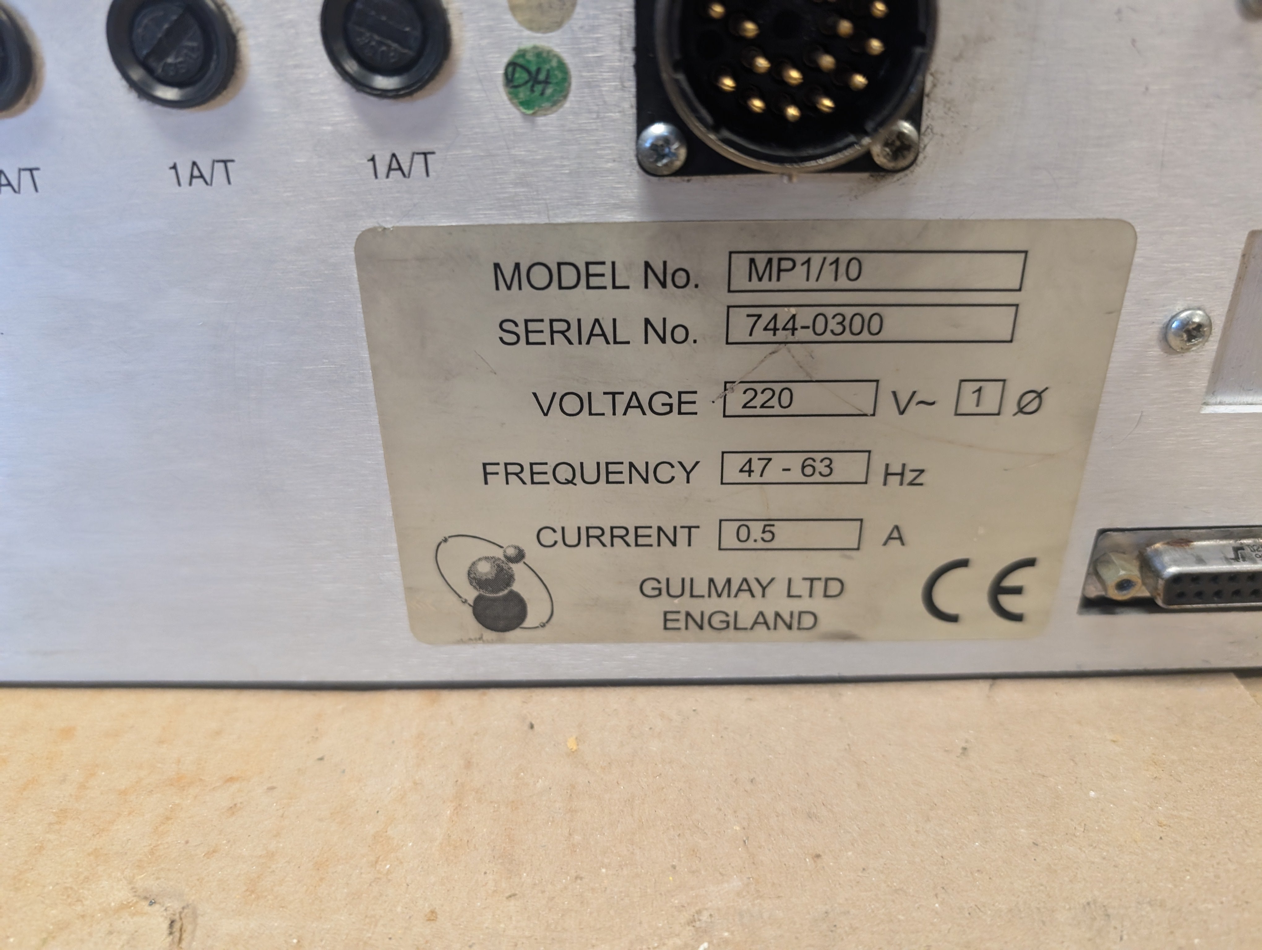 Gulmay MP1 Rev. 10 Microfocus X-Ray Generator Controller 220V 47-63 Hz AS IS