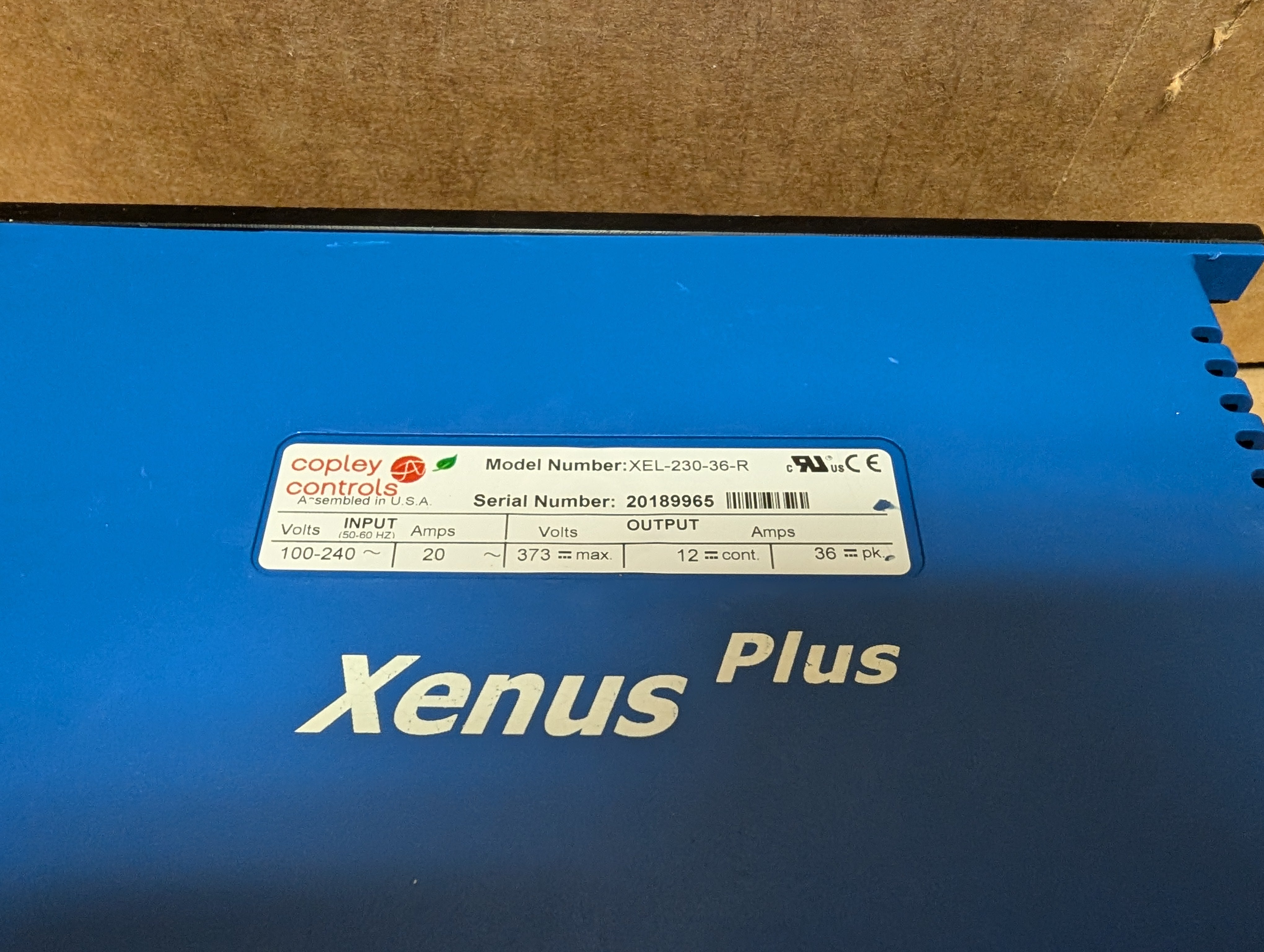 Copley Controls XEL-230-36-R Xenus Plus Servo Drive Used