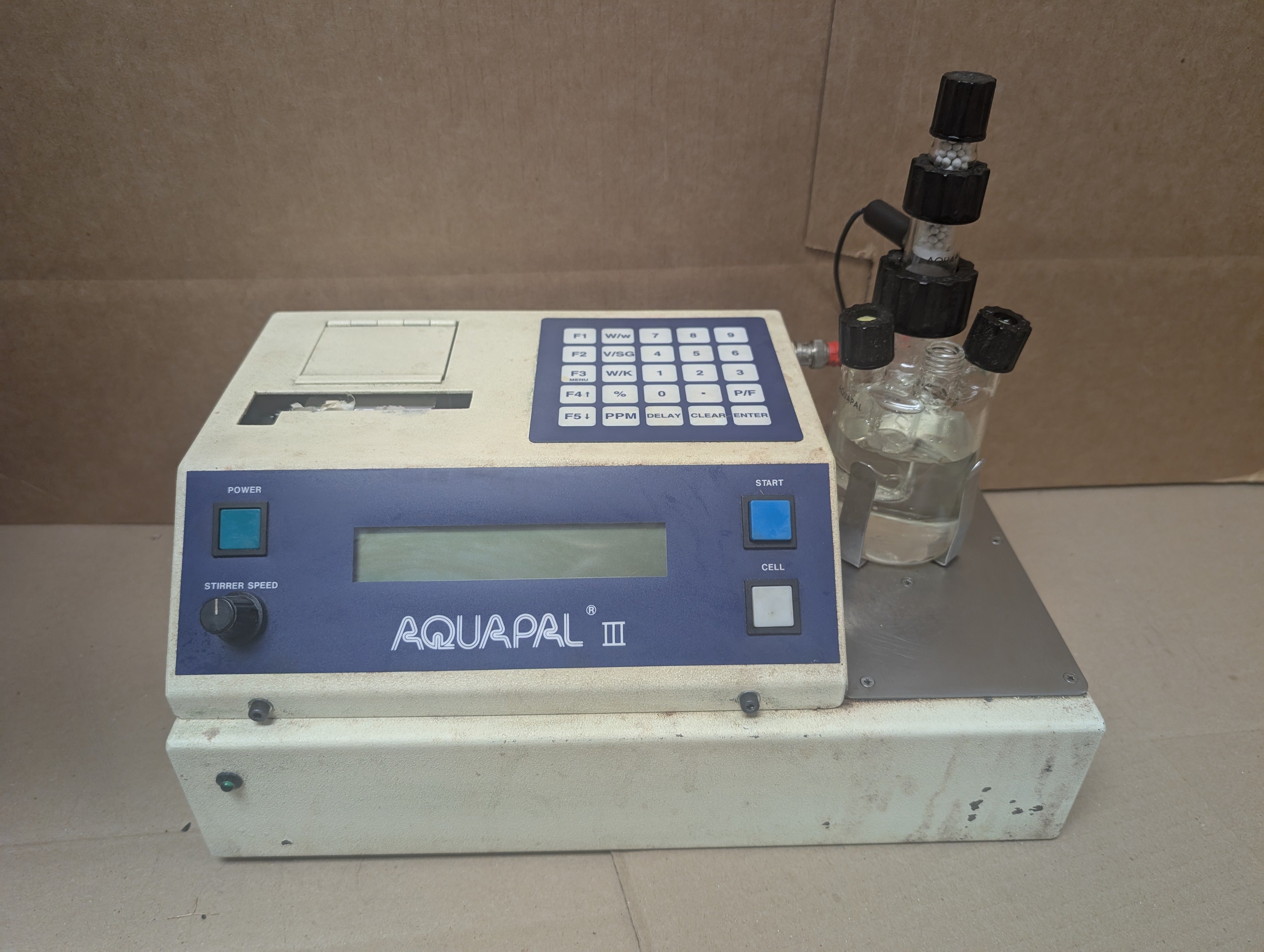 CSC Scientific Aquapal III Karl Fischer Titrator Coulometric Used AS IS