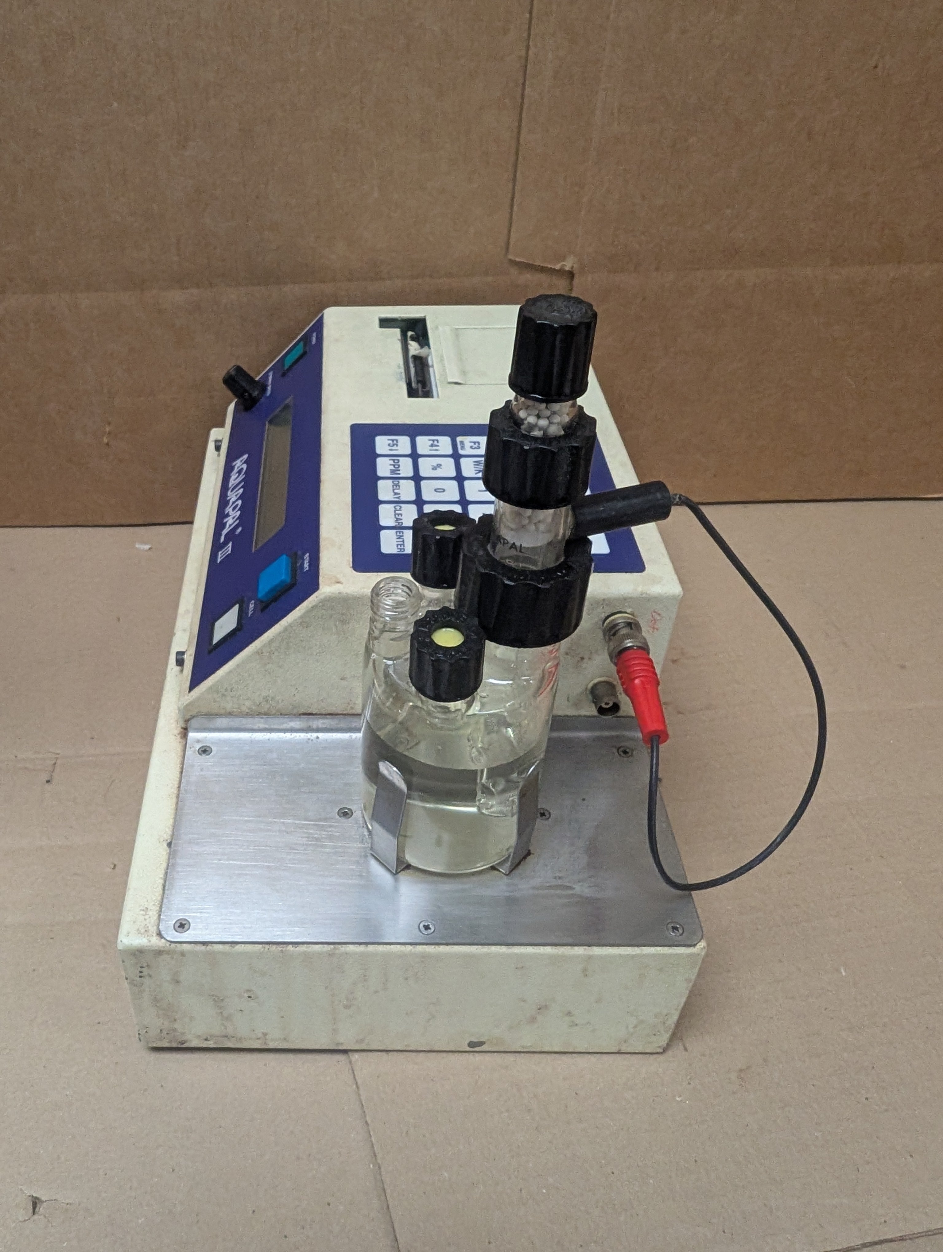 CSC Scientific Aquapal III Karl Fischer Titrator Coulometric Used AS IS