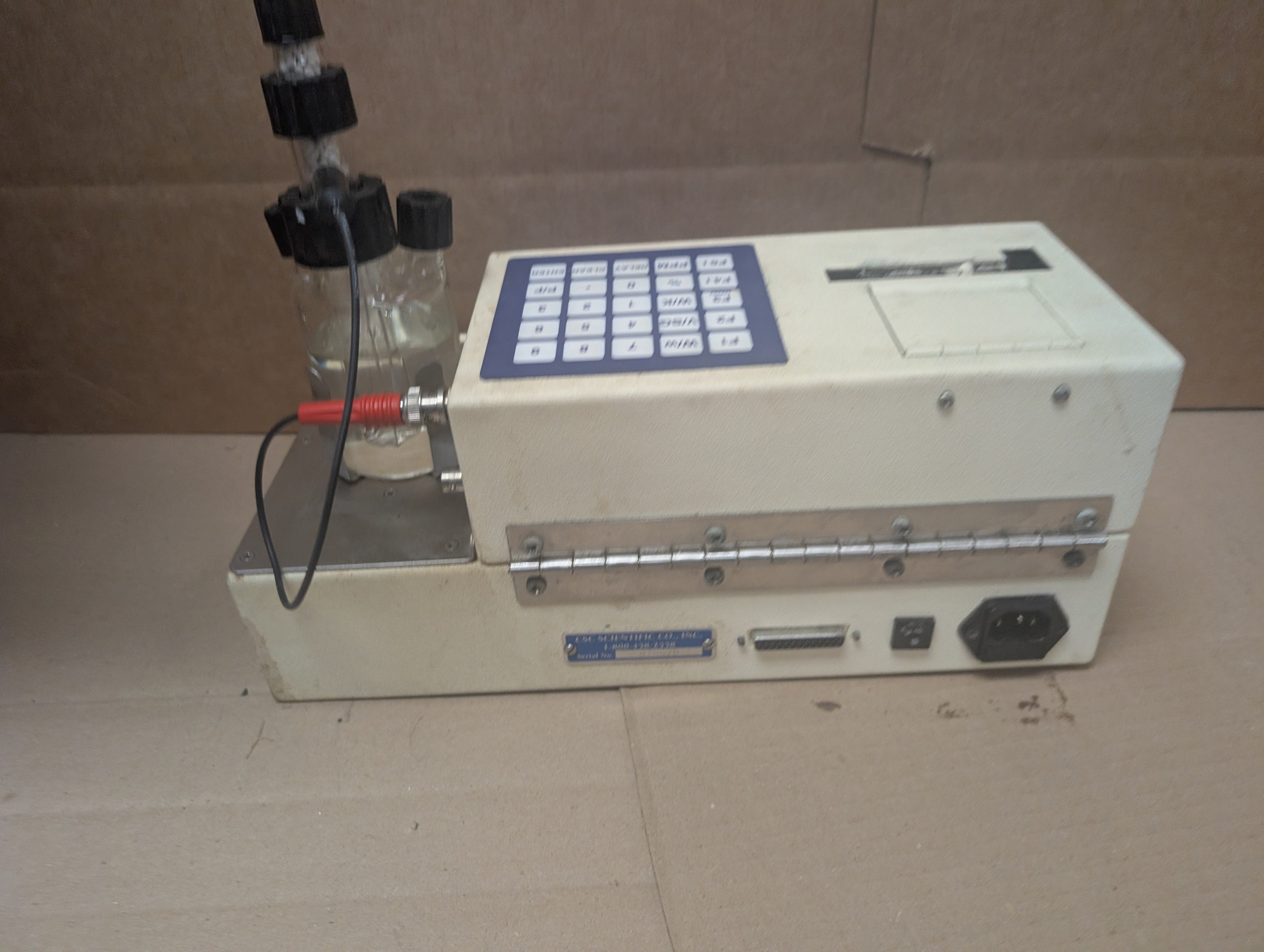 CSC Scientific Aquapal III Karl Fischer Titrator Coulometric Used AS IS