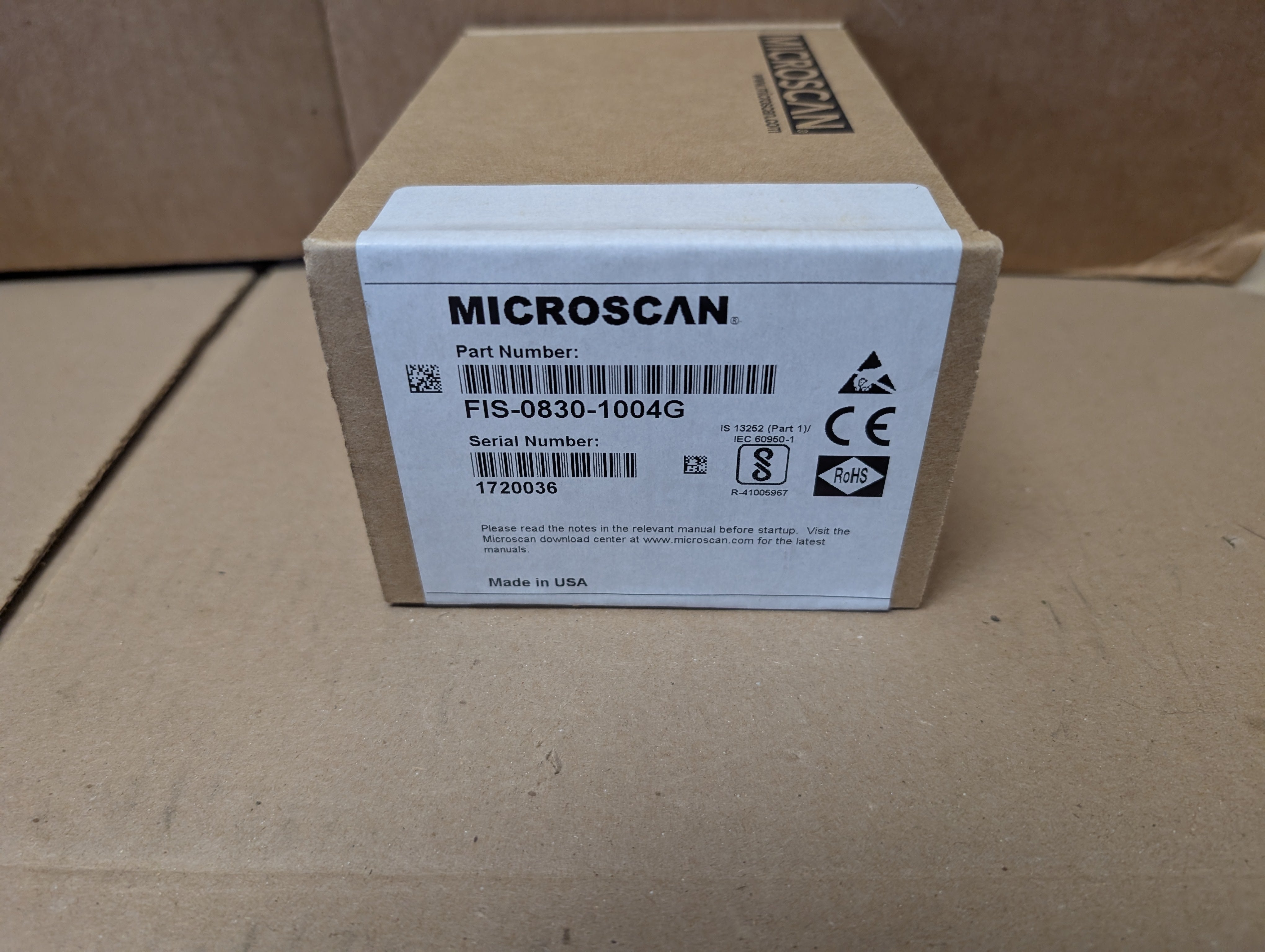 Microscan FIS-0830-1004G Fixed Barcode Scanner QX-830 FACTORY SEALED NEW