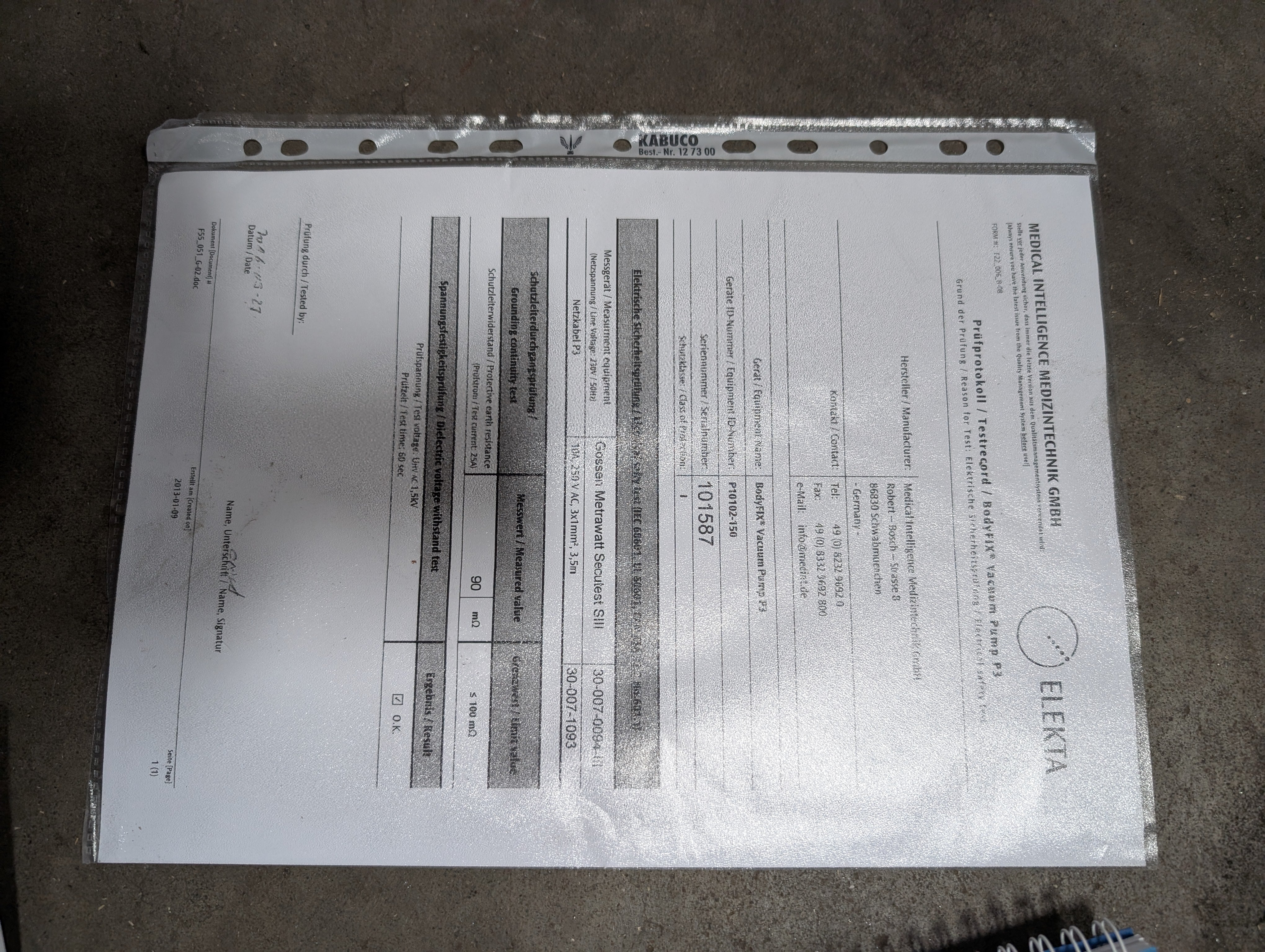 Elekta BodyFix P10102-150 Vacuum Pump P3 110/220 New