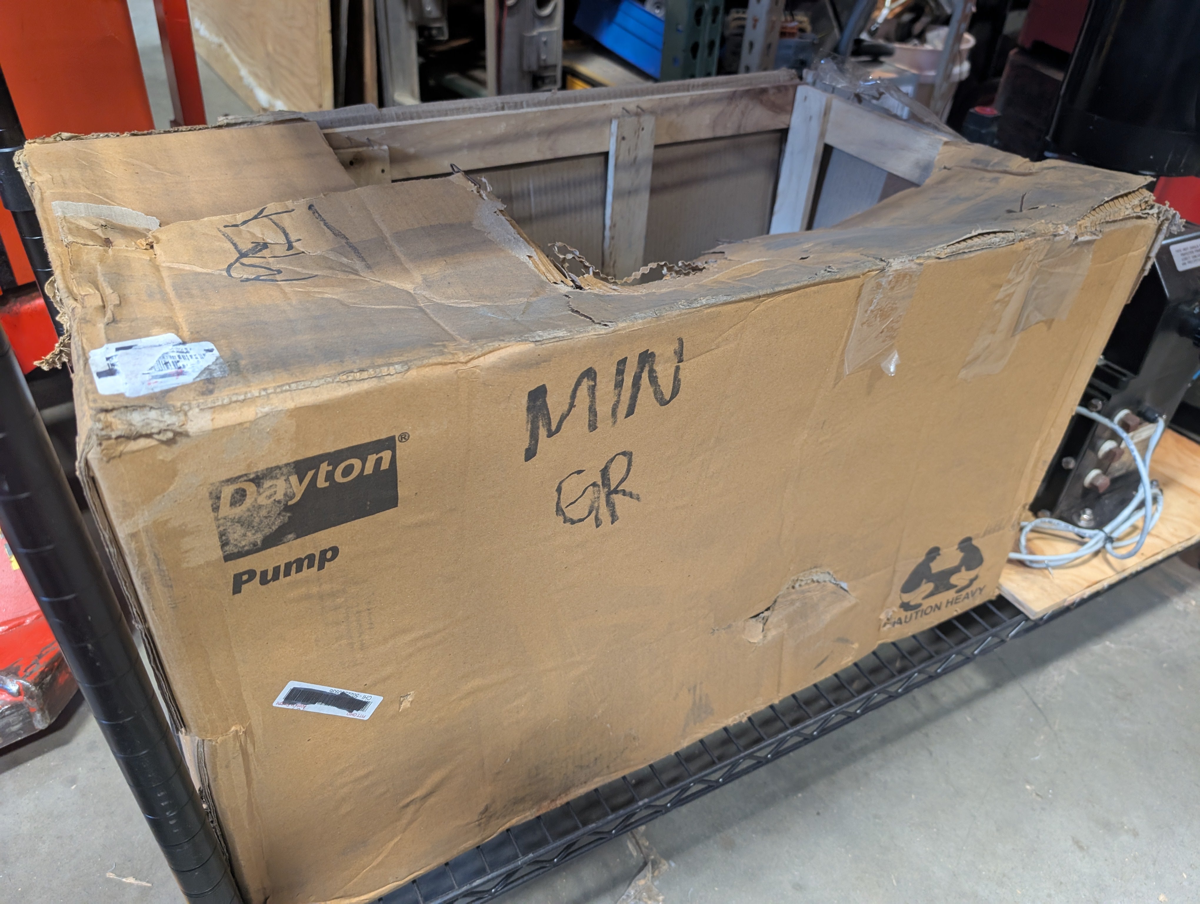 Dayton 12A056 2HP Centrifugal Cast Pump 208-230/460 TEFC 3 PH 2 1/2" X 2" New