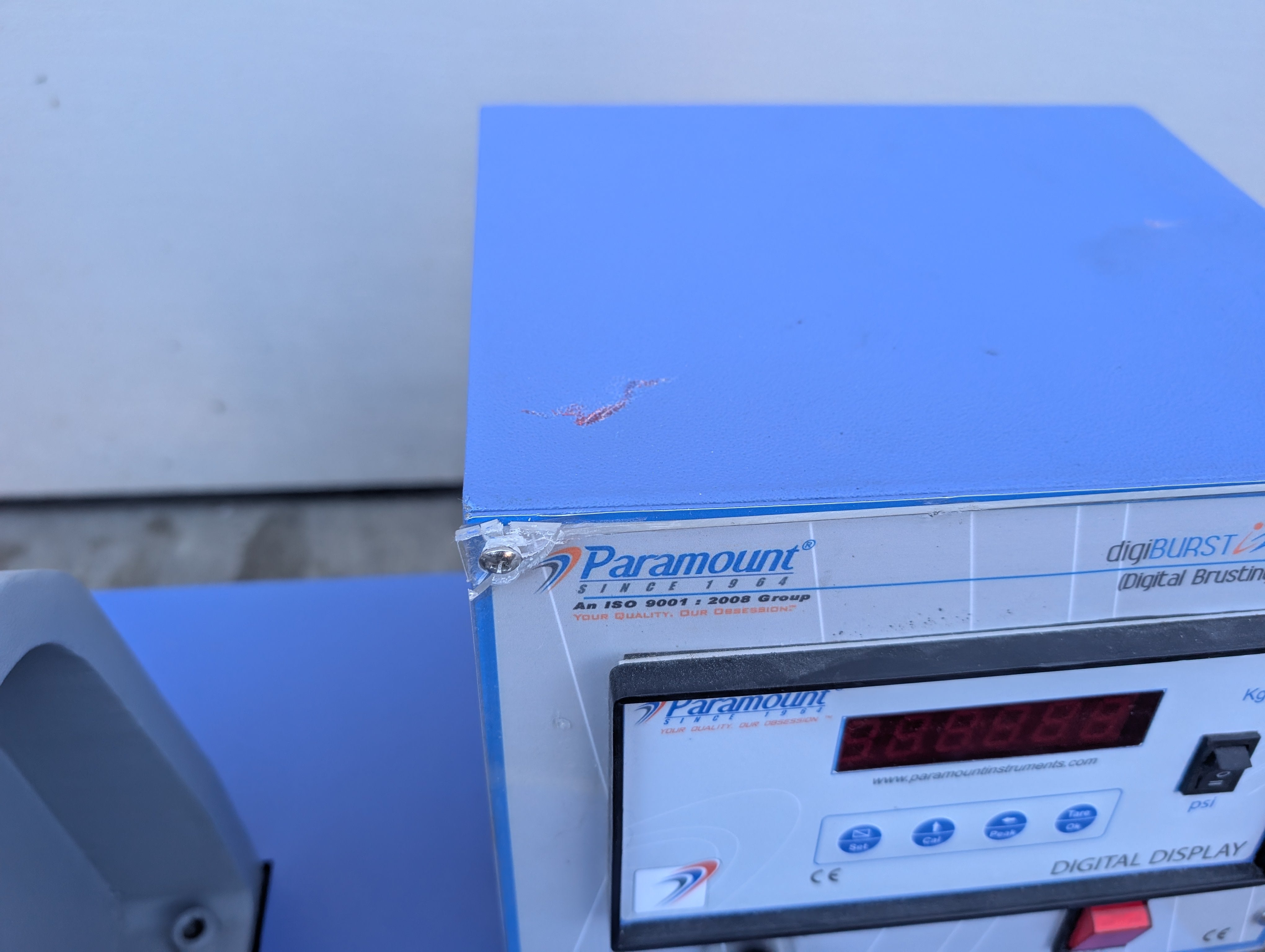 2016 Digiburst i2 35 kg/cm2 Digital Bursting Strength Tester Cosmetic Damage Used