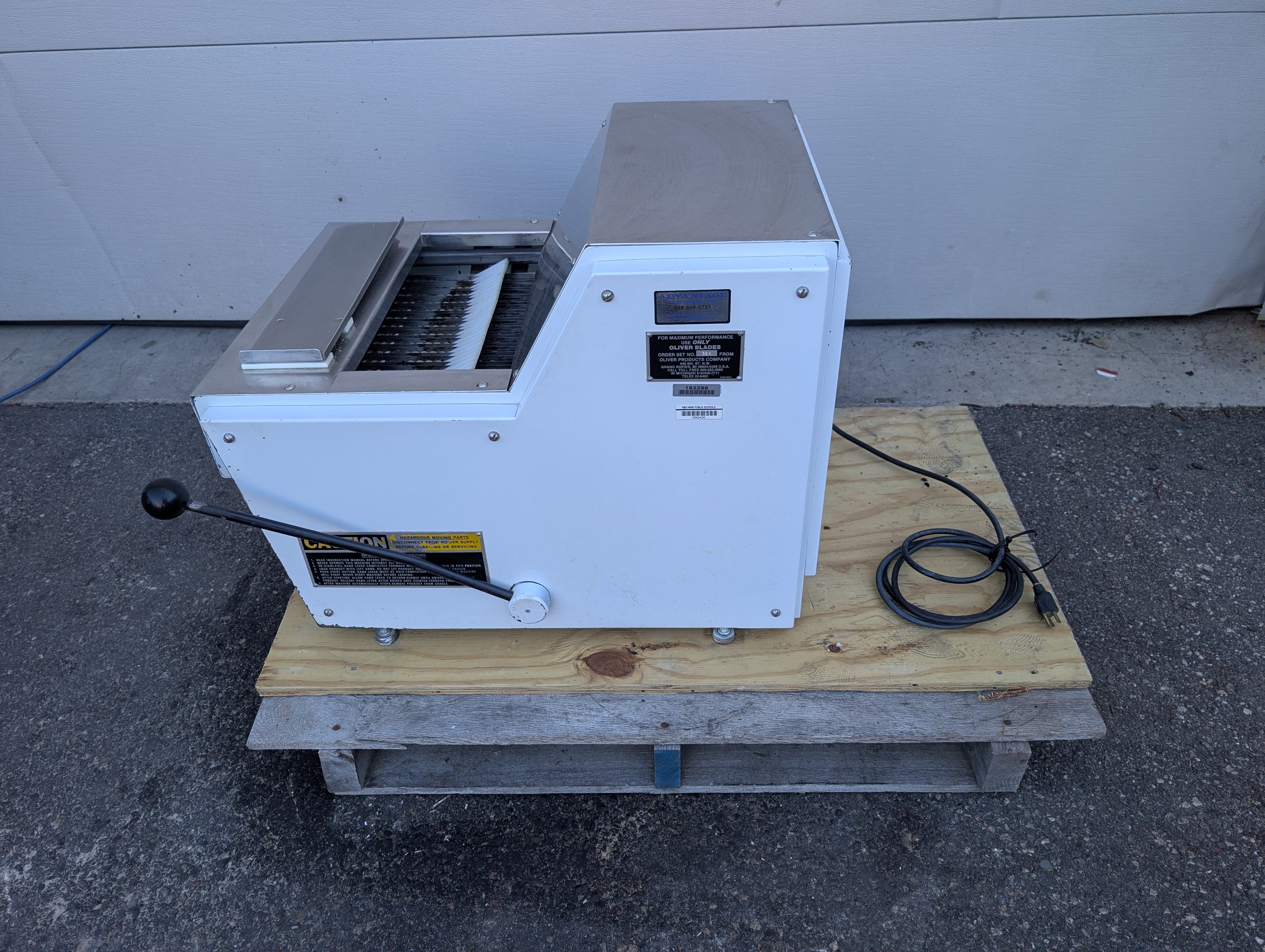 Oliver Model 711 Bread Slicer From School Bakery Used