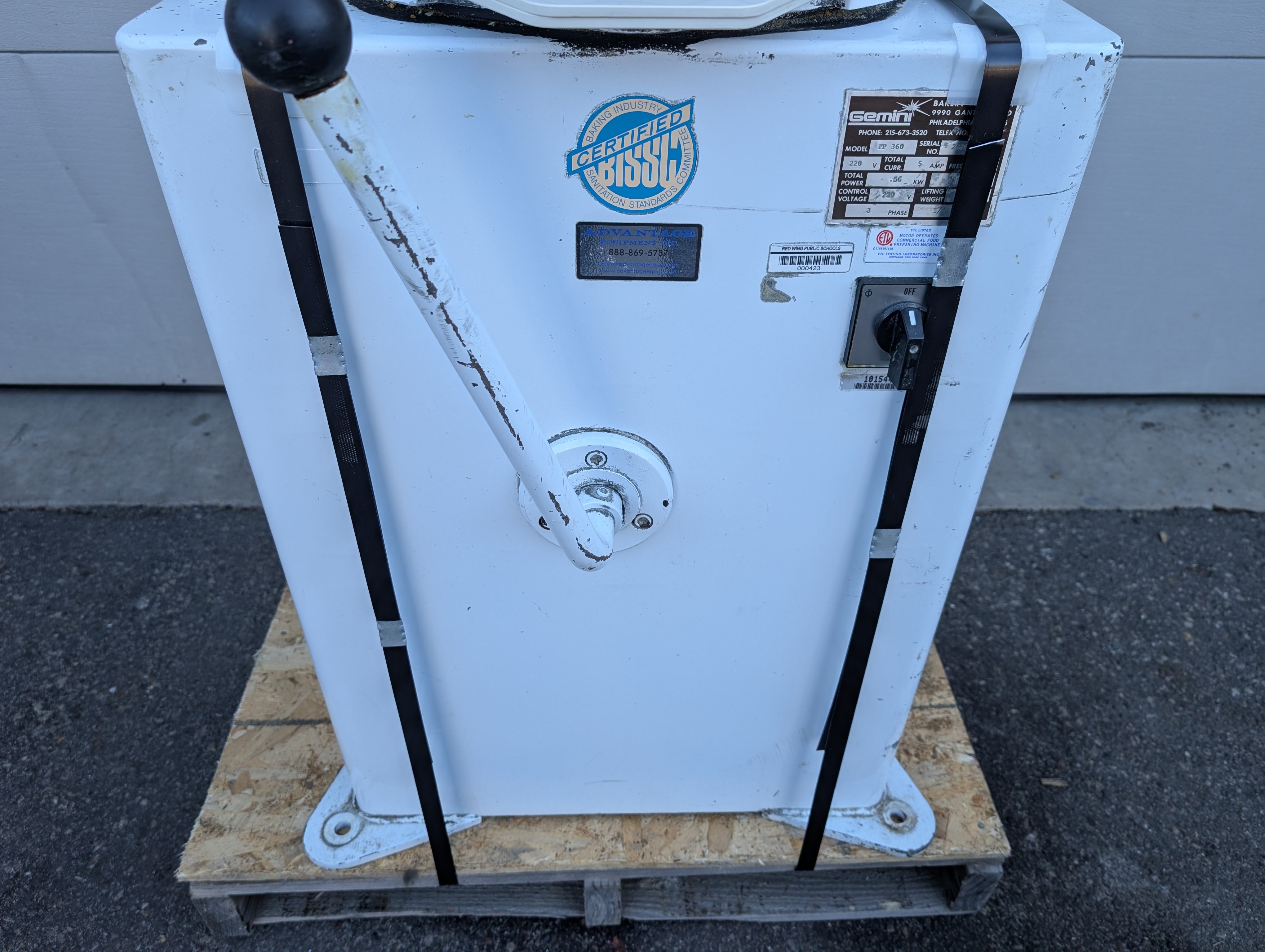 Gemini Model TP 360  Bun Divider/Rounder 220V 3 Ph 36 Pc US Made Used