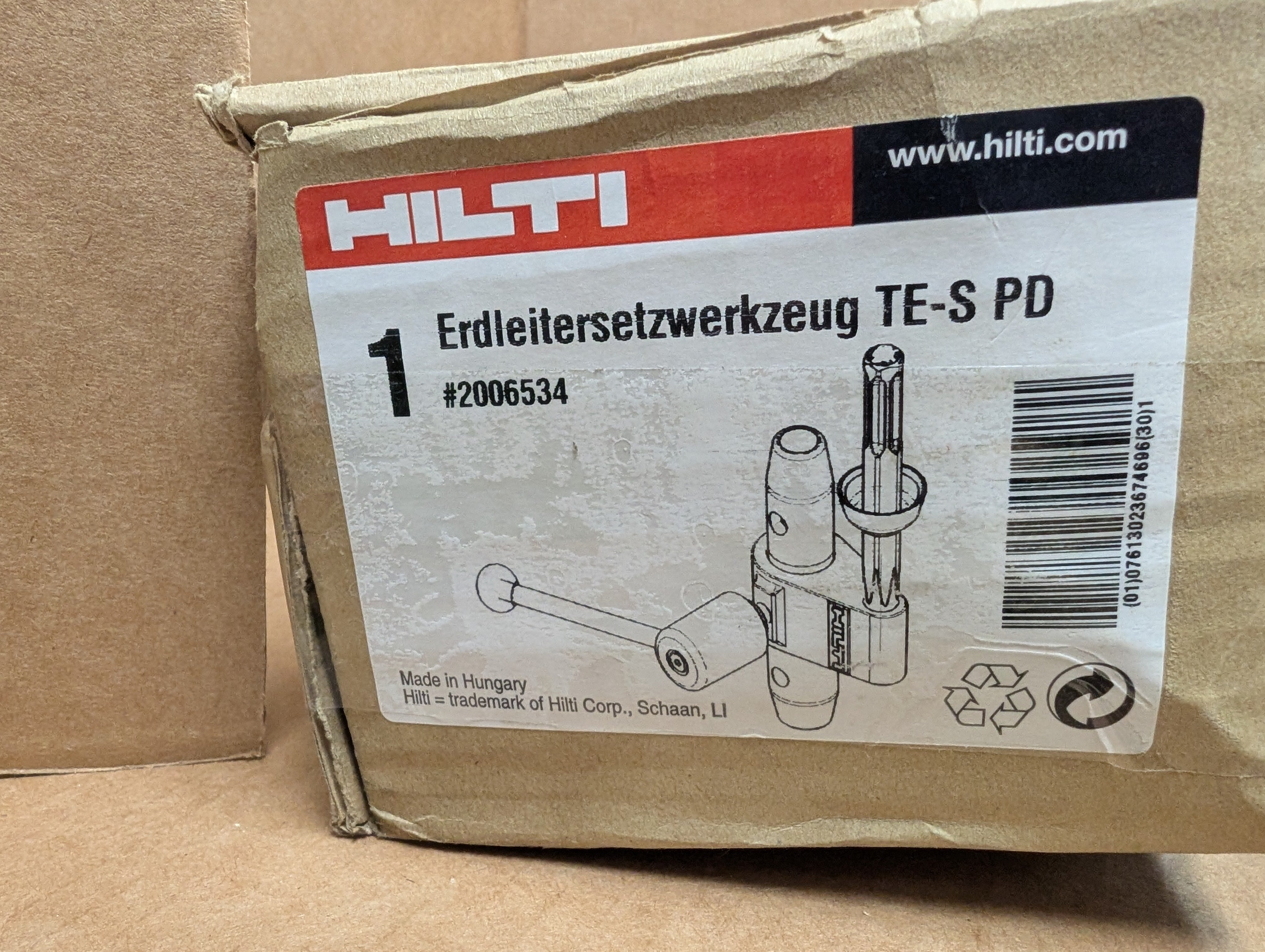 Hilti TE-S PD Ground Rod Driver Brand New Fast Shipping