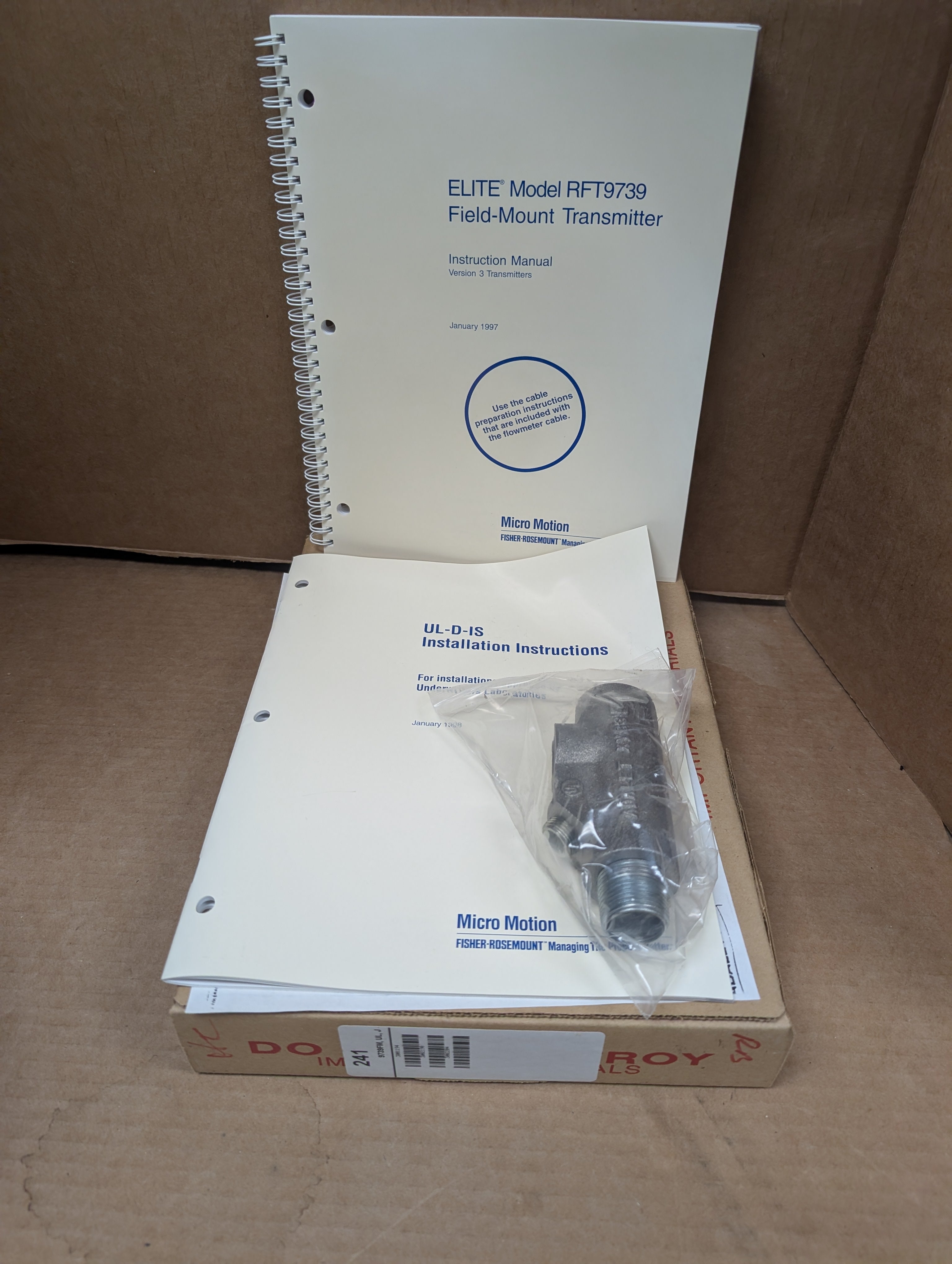 Micro Motion  RFT9739E4SUJ Elite Remote Transmitter New Old Stock in Factory Box