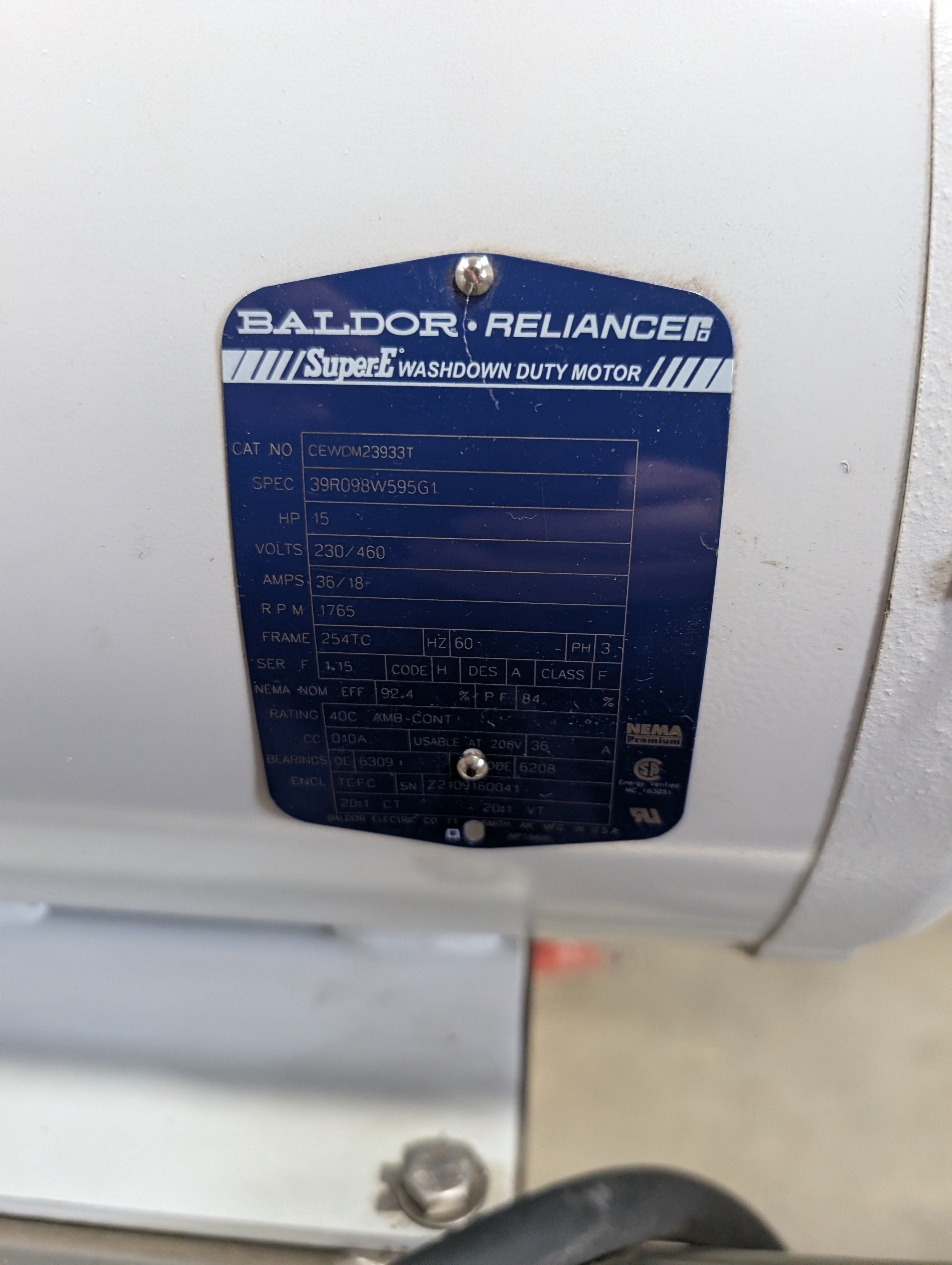 2021 Wangen Pumpen Hygienic Twin Screw Pump NG 104 36-1 3A P 15 HP Super Clean