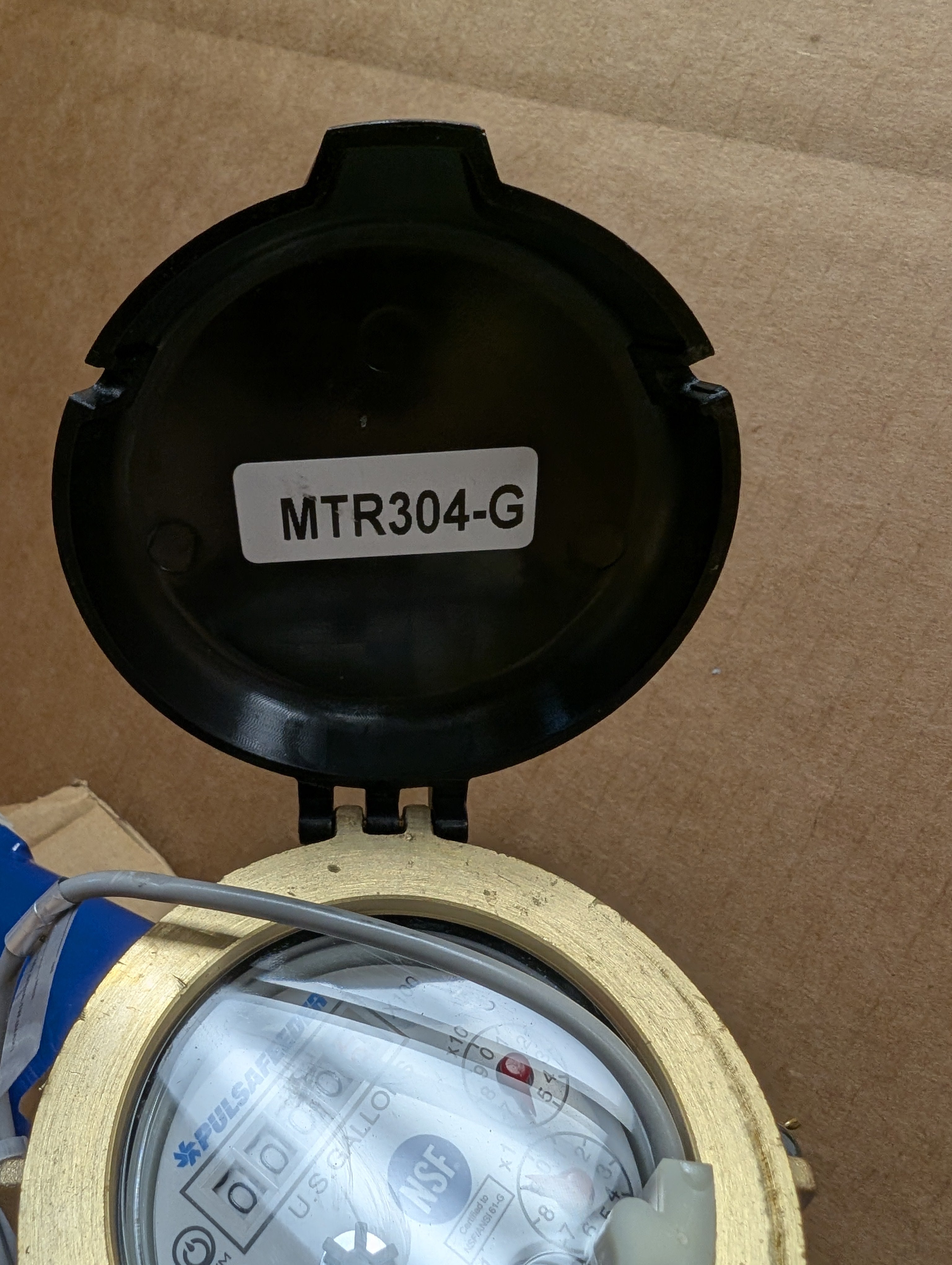 PULSAFEEDER MTR304-G Flowmeter 50 GPM 150 PSI 1 In 1.0 PPG 22UM70 New