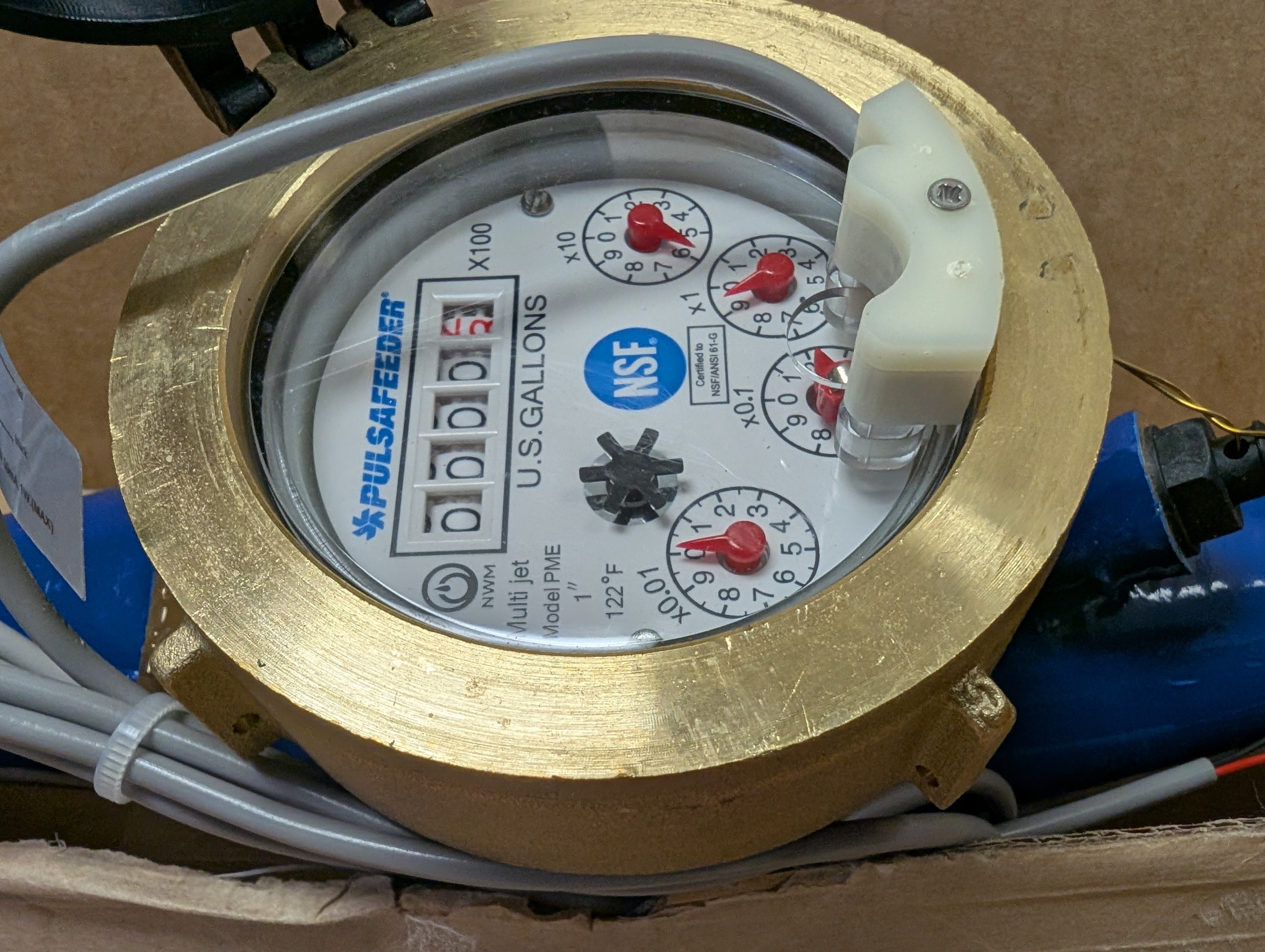 PULSAFEEDER MTR304-G Flowmeter 50 GPM 150 PSI 1 In 1.0 PPG 22UM70 New