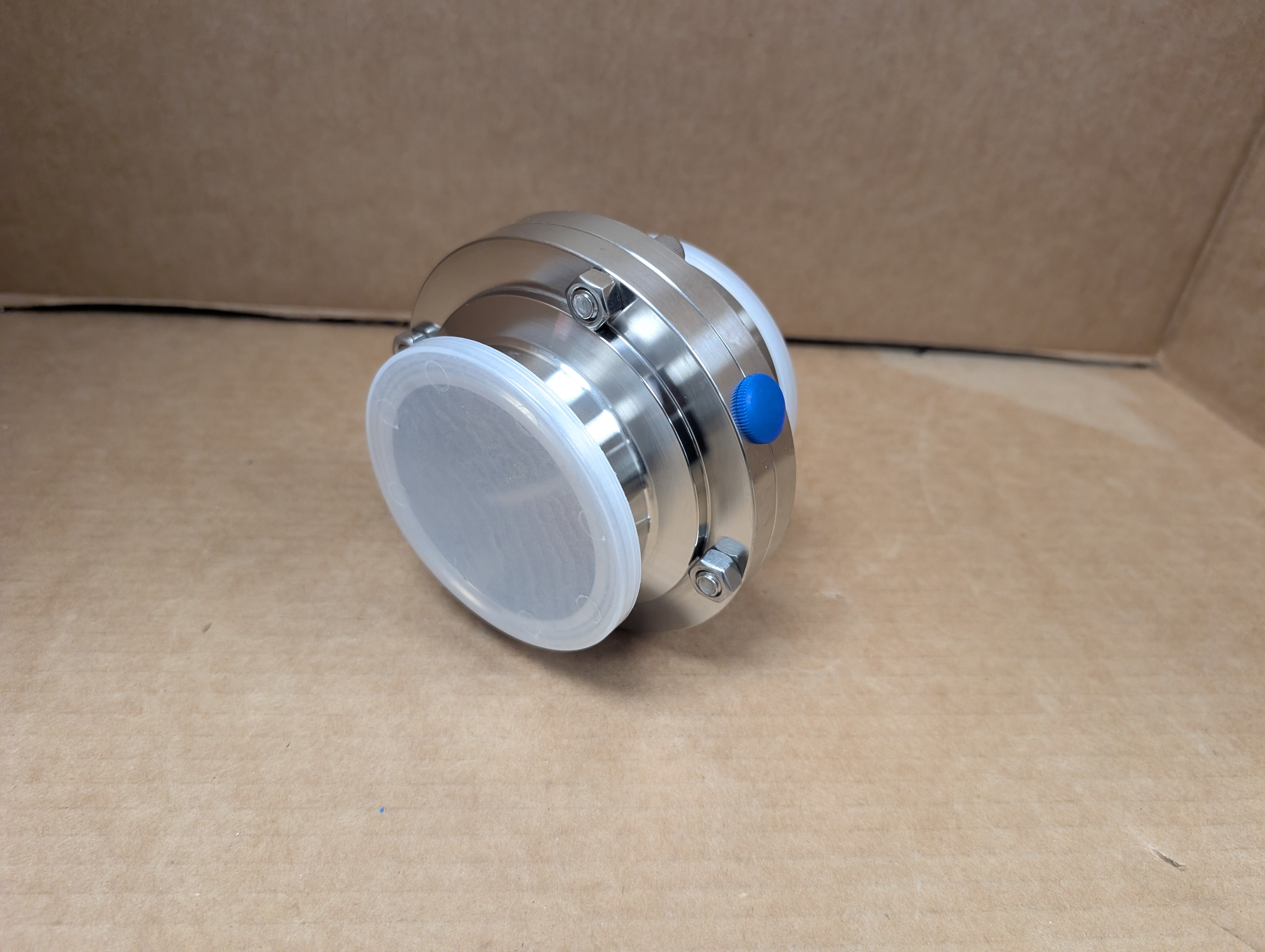 VNE 51C-63.0MS/STH Butterfly Valve, 3" Tri Clamp 316L 145 psi New in Factory Bag