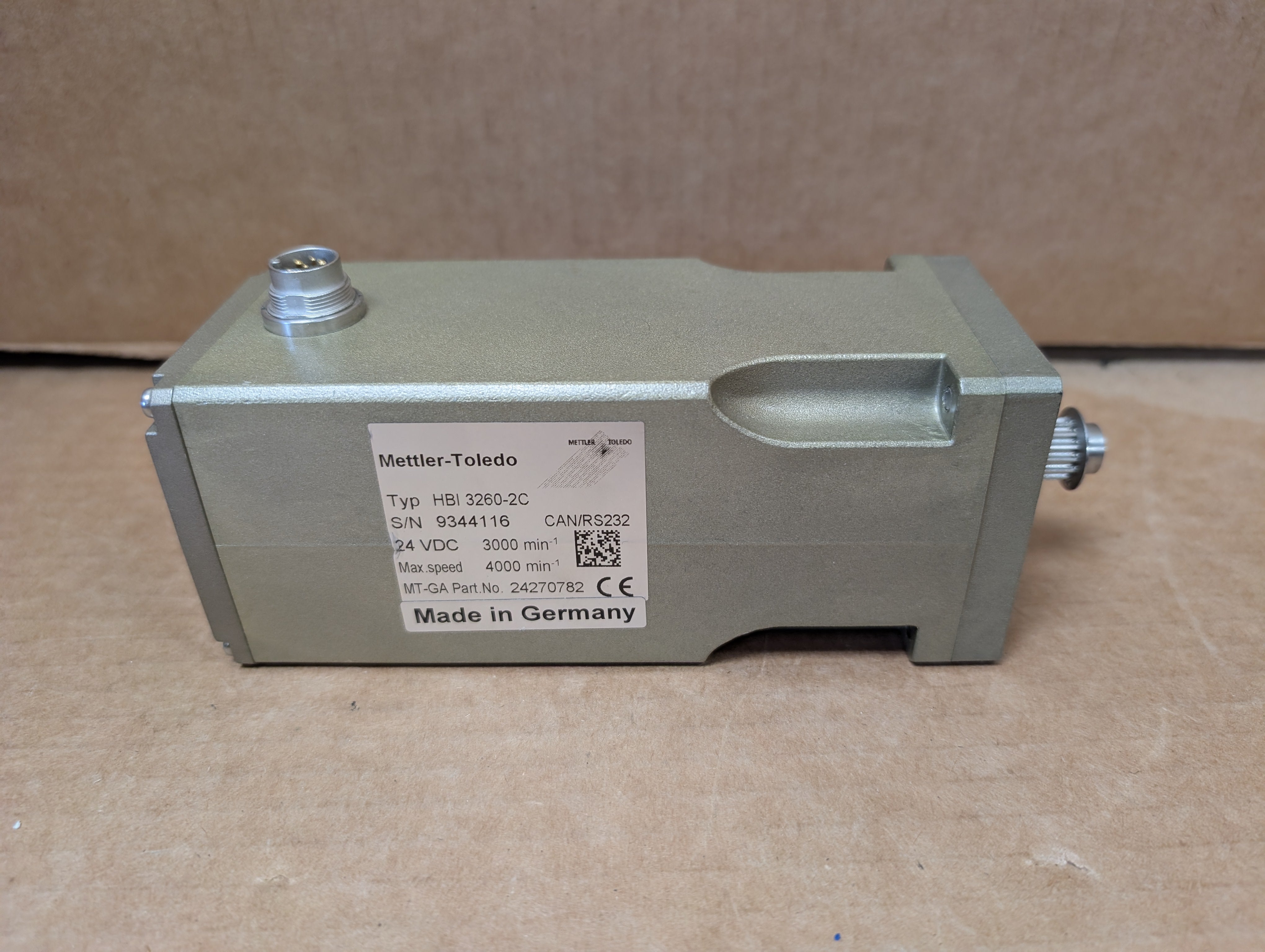 Mettler-Toledo HBI 3260-2C Servo Motor 24270782 24 VDC 3K RPM CAN/RS232 New