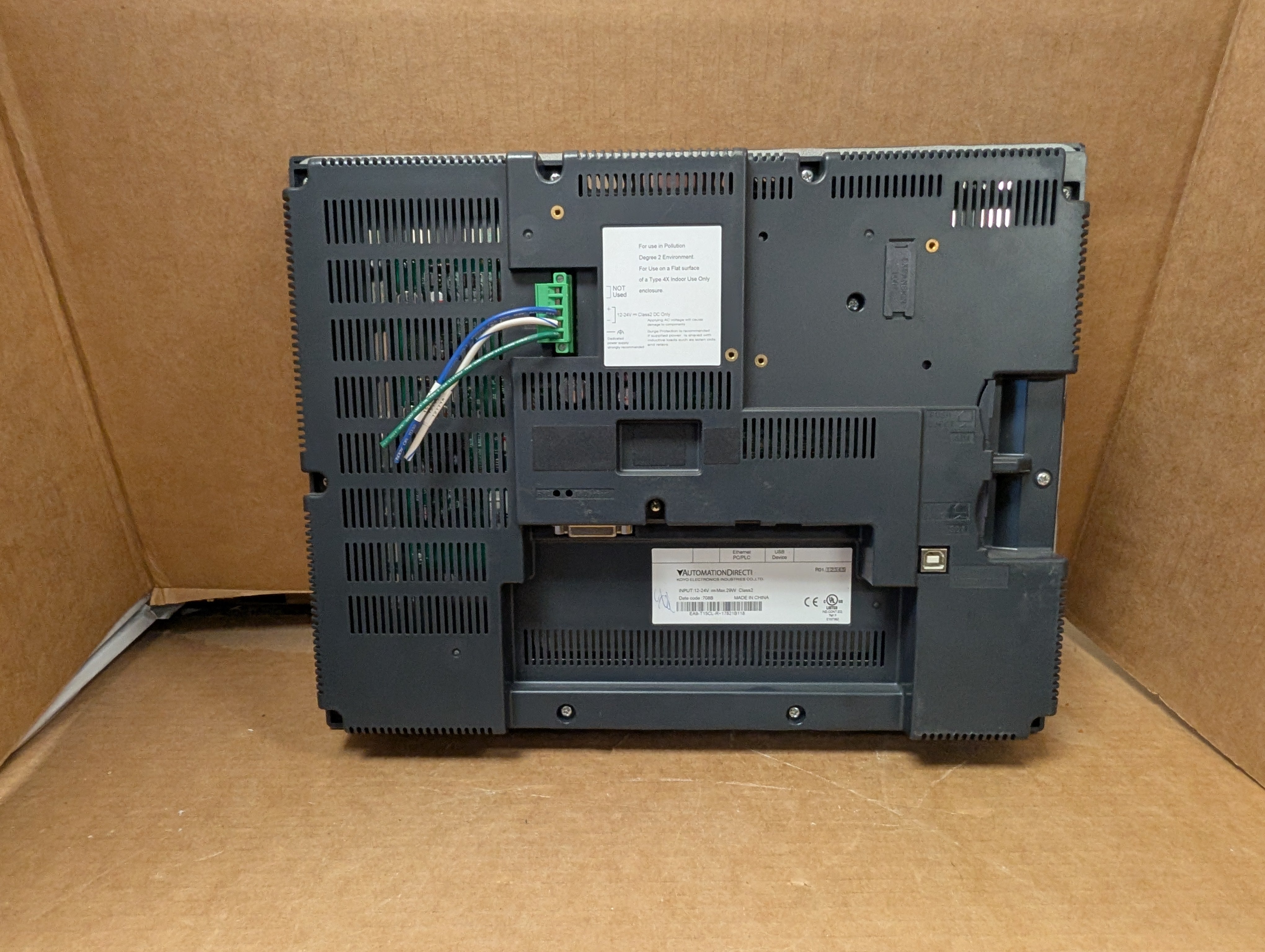 AutomationDirect EA9-T15CL-R Touch Screen 15" XGA Automation Direct Used