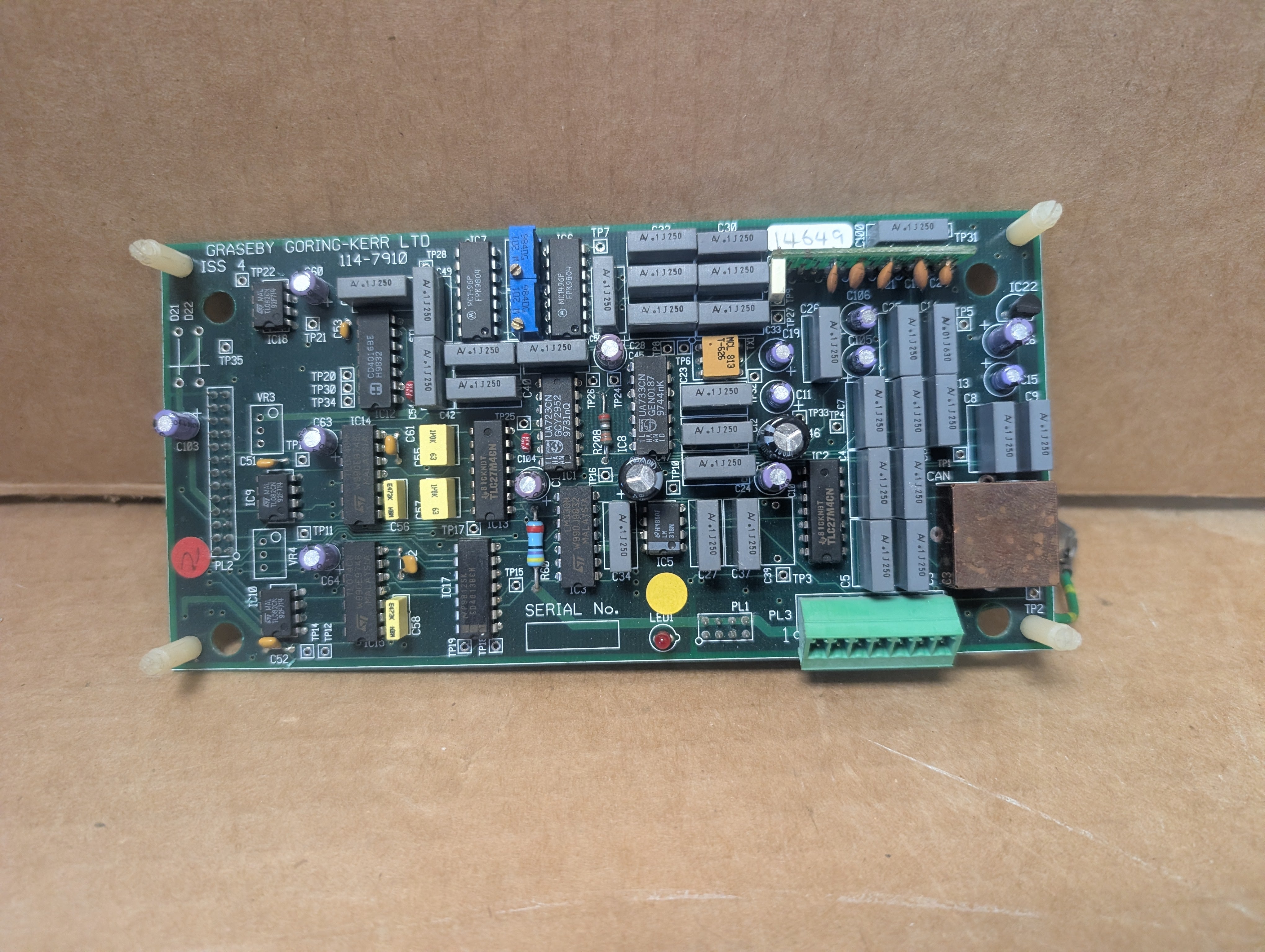 Goring Kerr 114-7910 DSP-2 Metal Detector Search Head Board Used