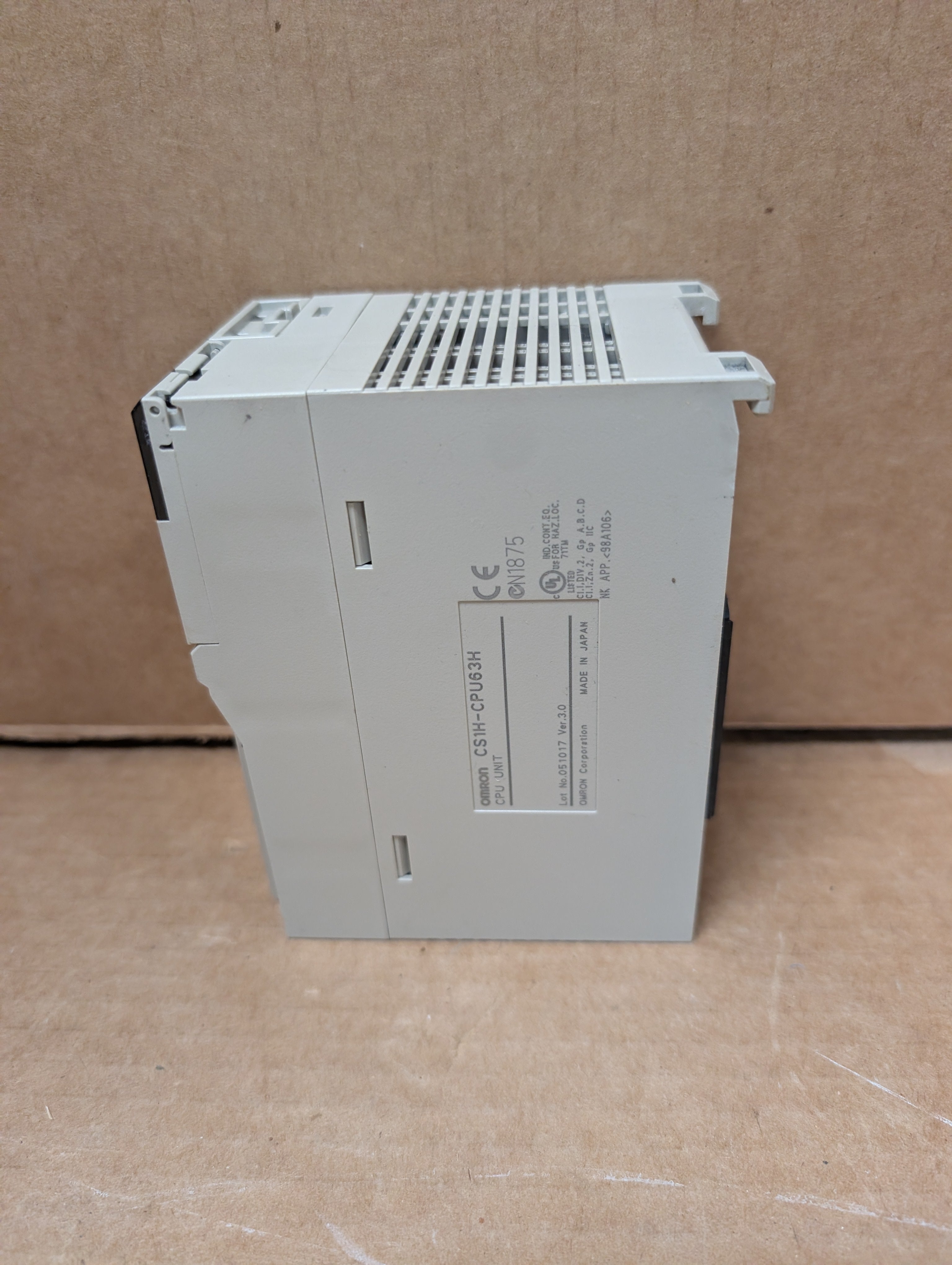 Omron CS1H-CPU63H CPU Unit Ver. 3.0 Controller Used