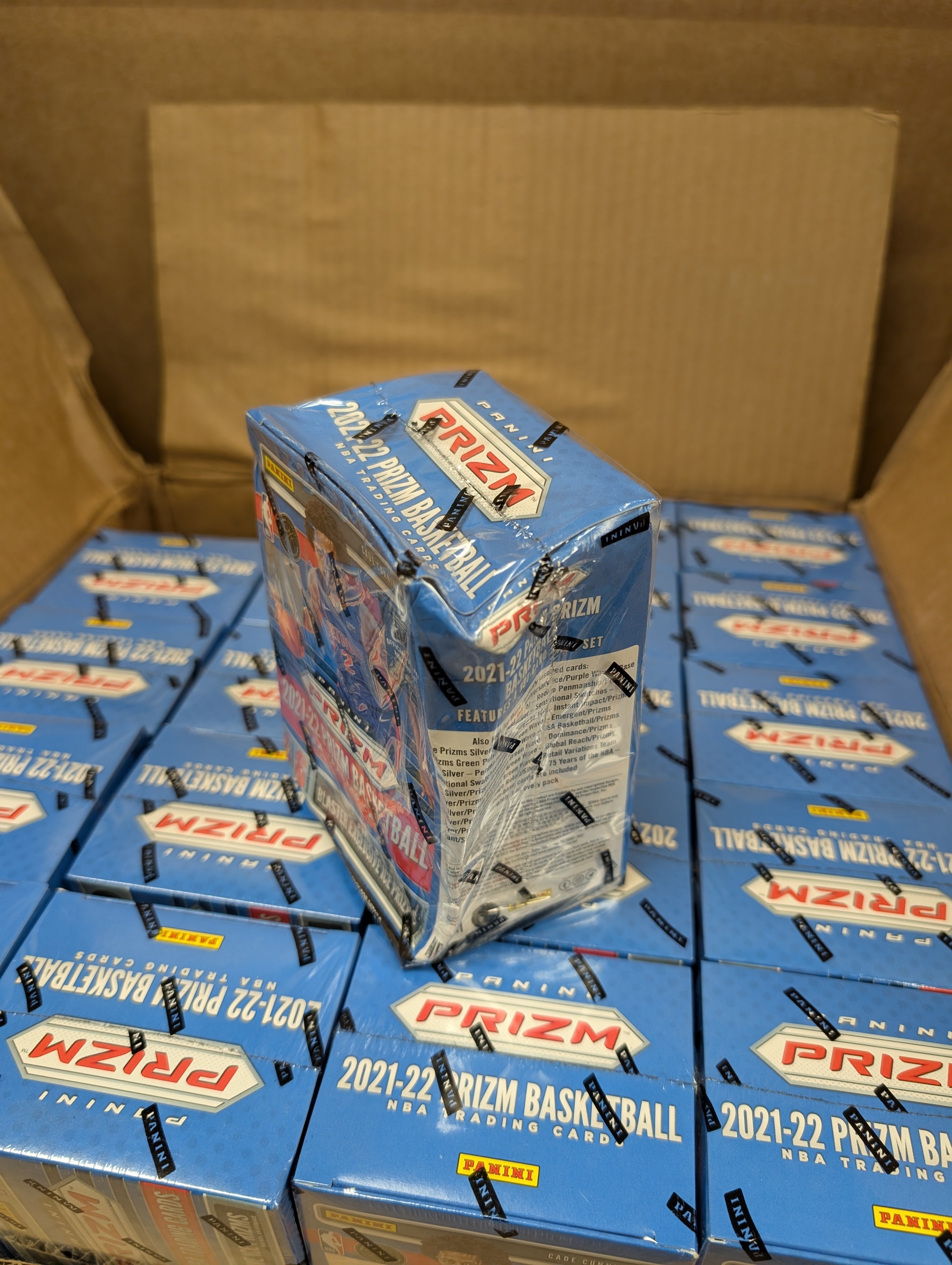 2021-22 Panini Prizm Basketball Blaster Box Opened Case (1) Box damaged