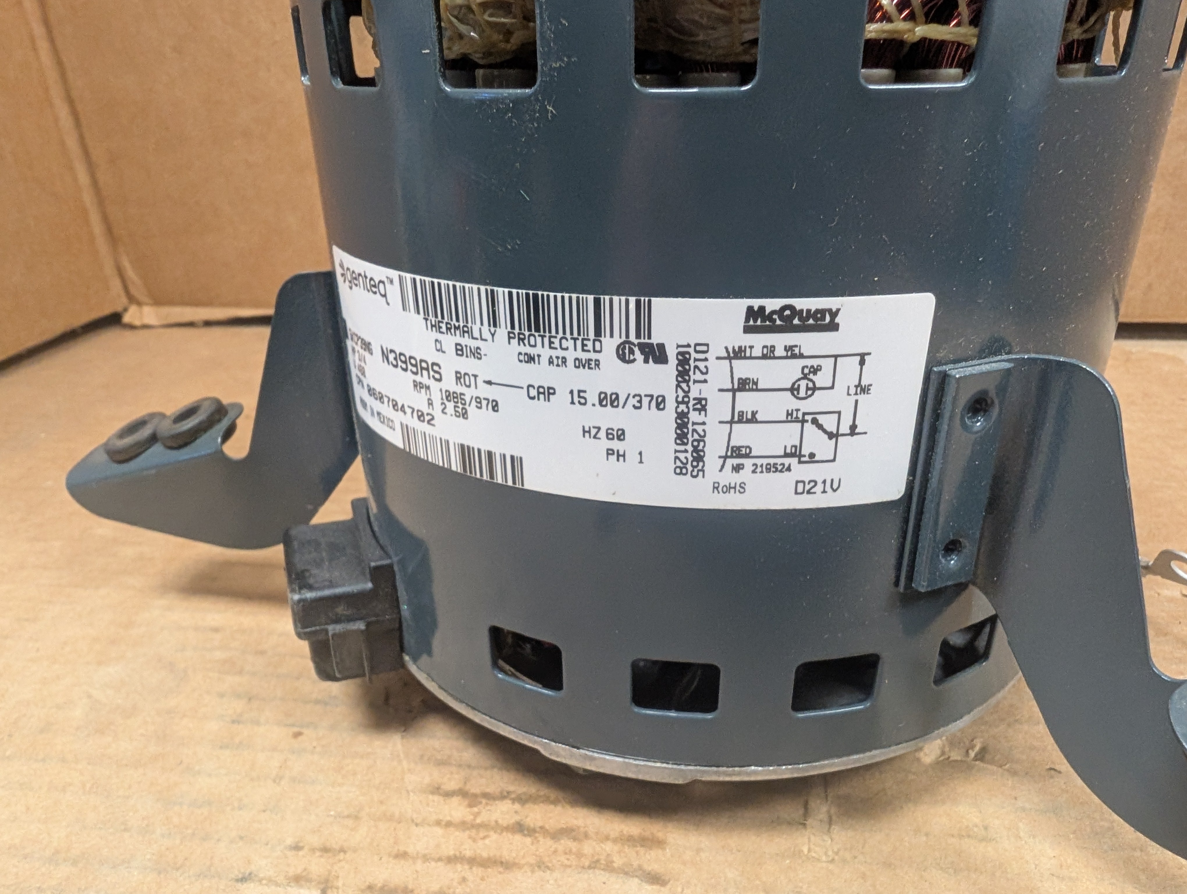 Carrier Daikin Genteq OEM 5KCP39NGN399AS, 060704702, Rooftop Condenser Motor New