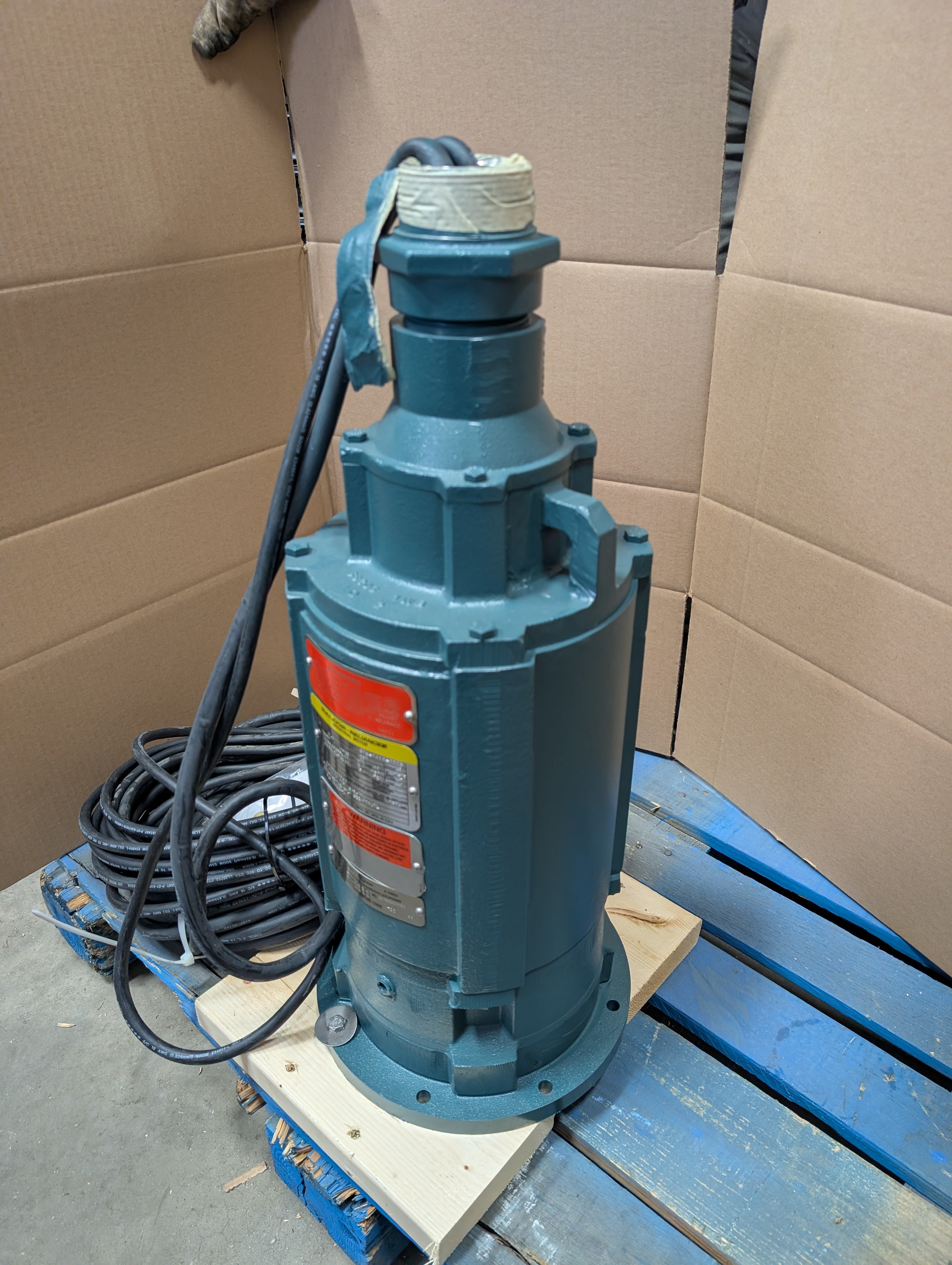 Baldor P18G2784 1HP Water Sewage AC Sub. Pump Motor 230V 3PH Explosion Proof New