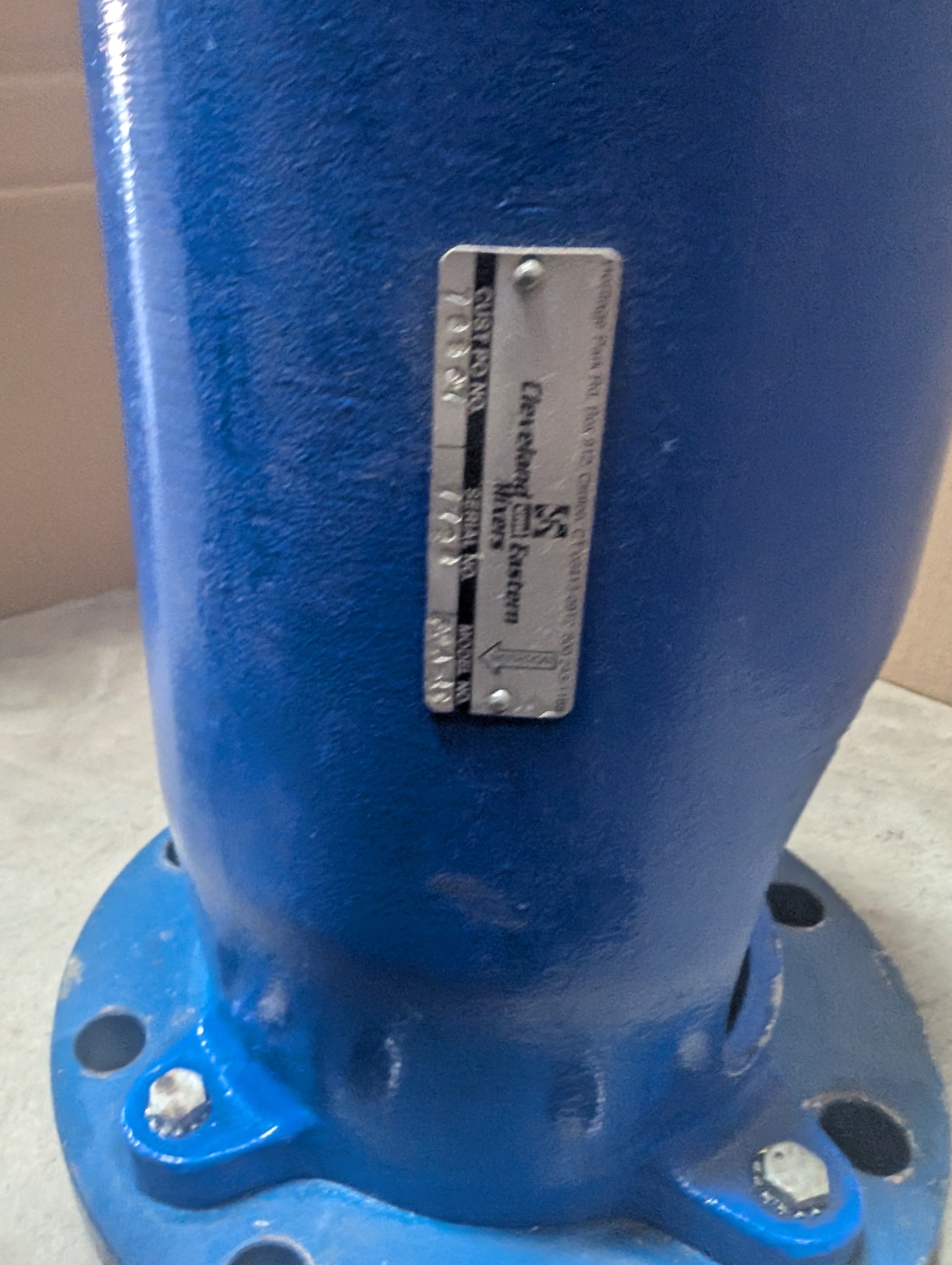 Cleveland Eastern FRA-1C Fixed Entry Pneumatic AM410 Mixer Used (NO IMPELLER)