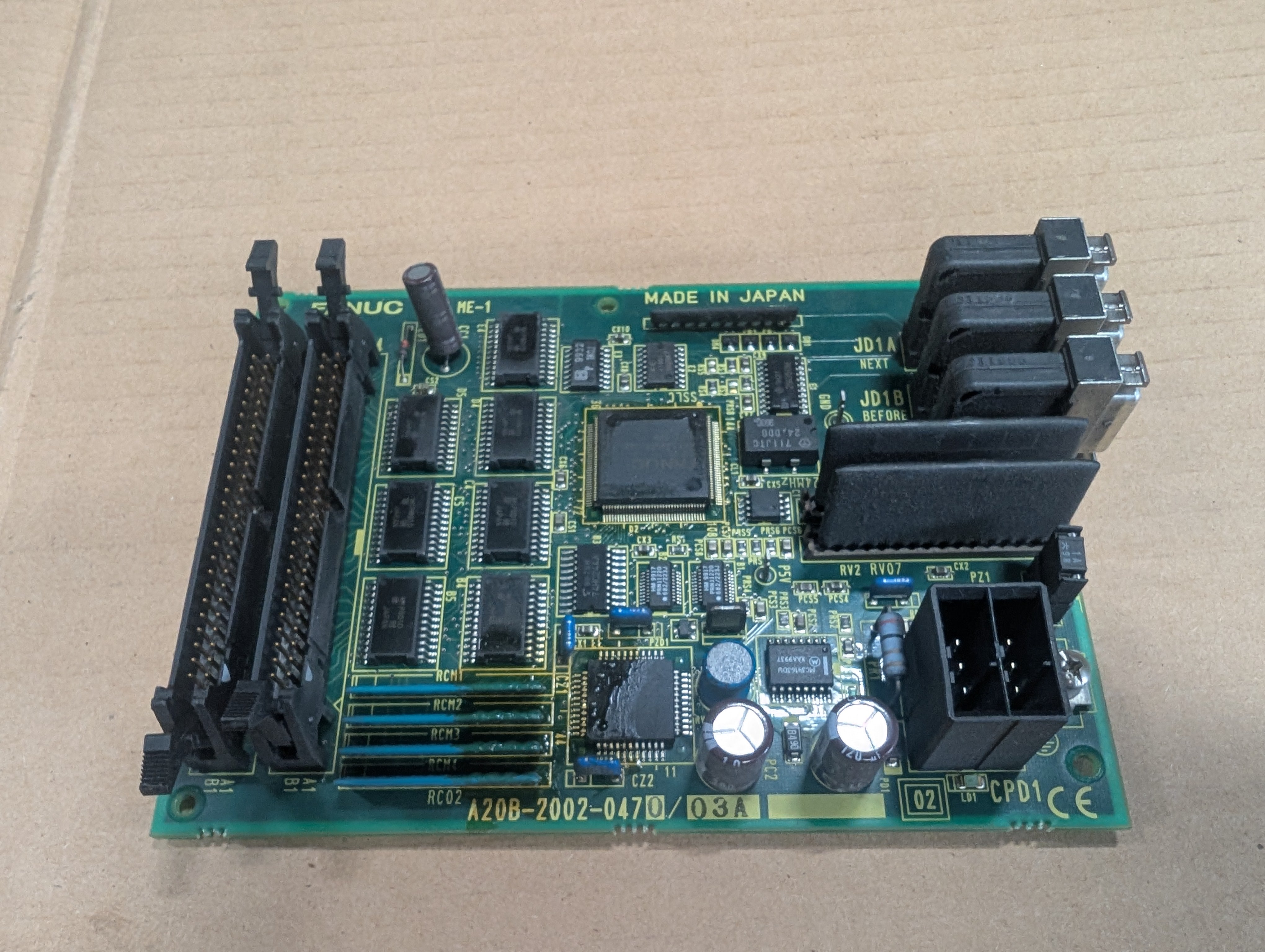 Fanuc A20B-2002-0470 03A CNC Operator Panel I/O Card PC Board Used