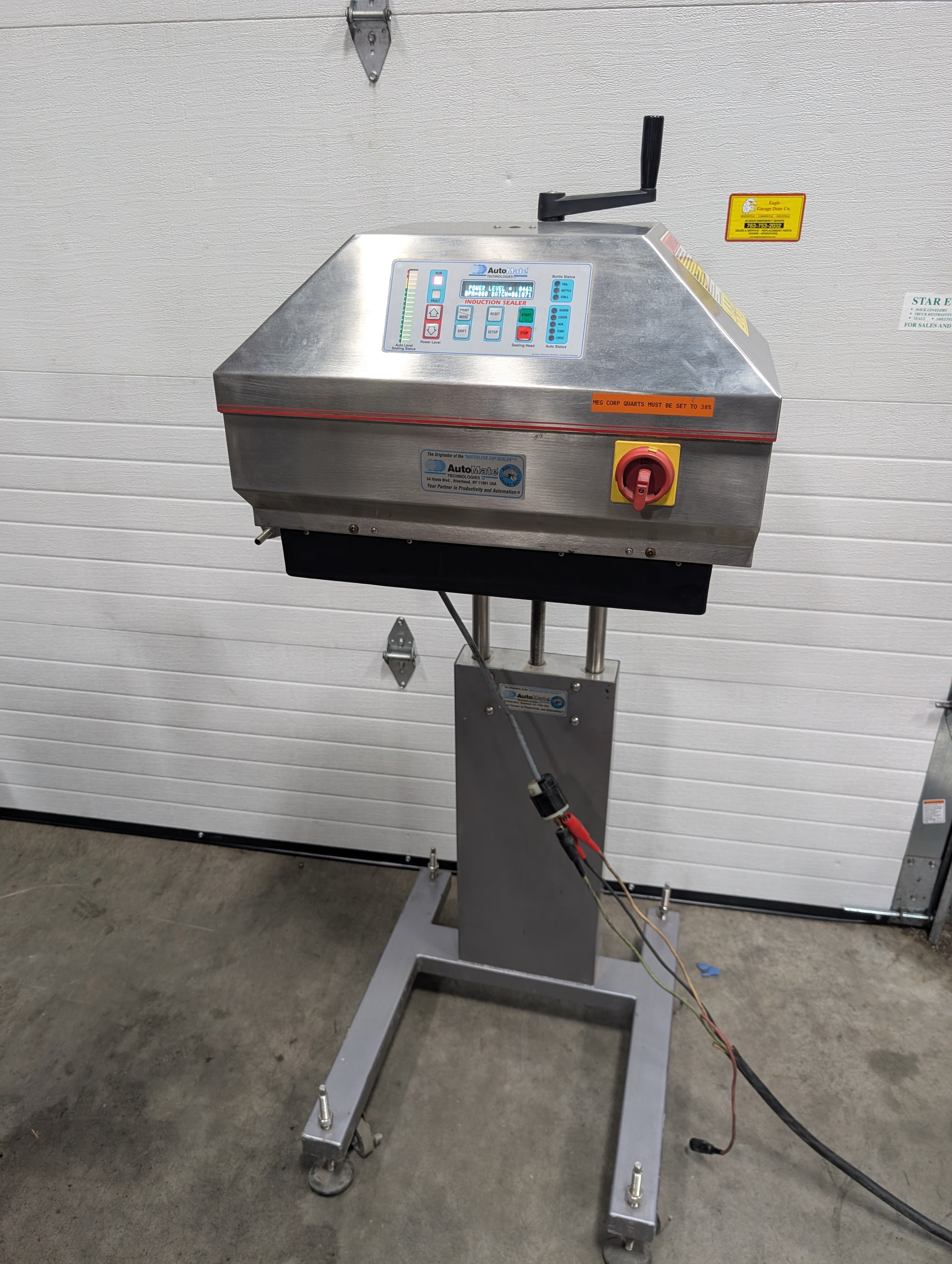 AUTOMATE AM-250 Automatic Induction Sealer, High Volume Bottle Sealing Machine Used