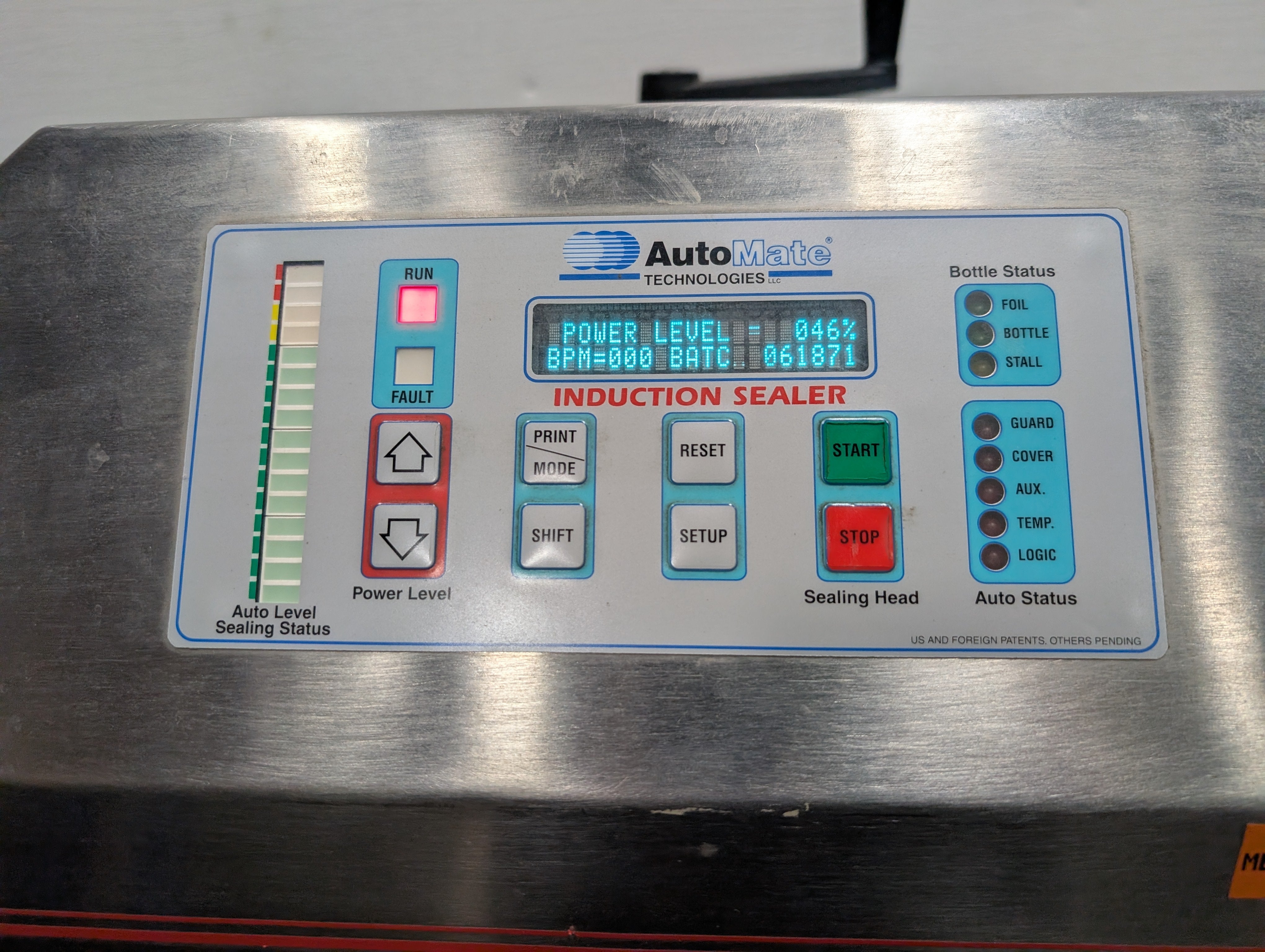 AUTOMATE AM-250 Automatic Induction Sealer, High Volume Bottle Sealing Machine Used