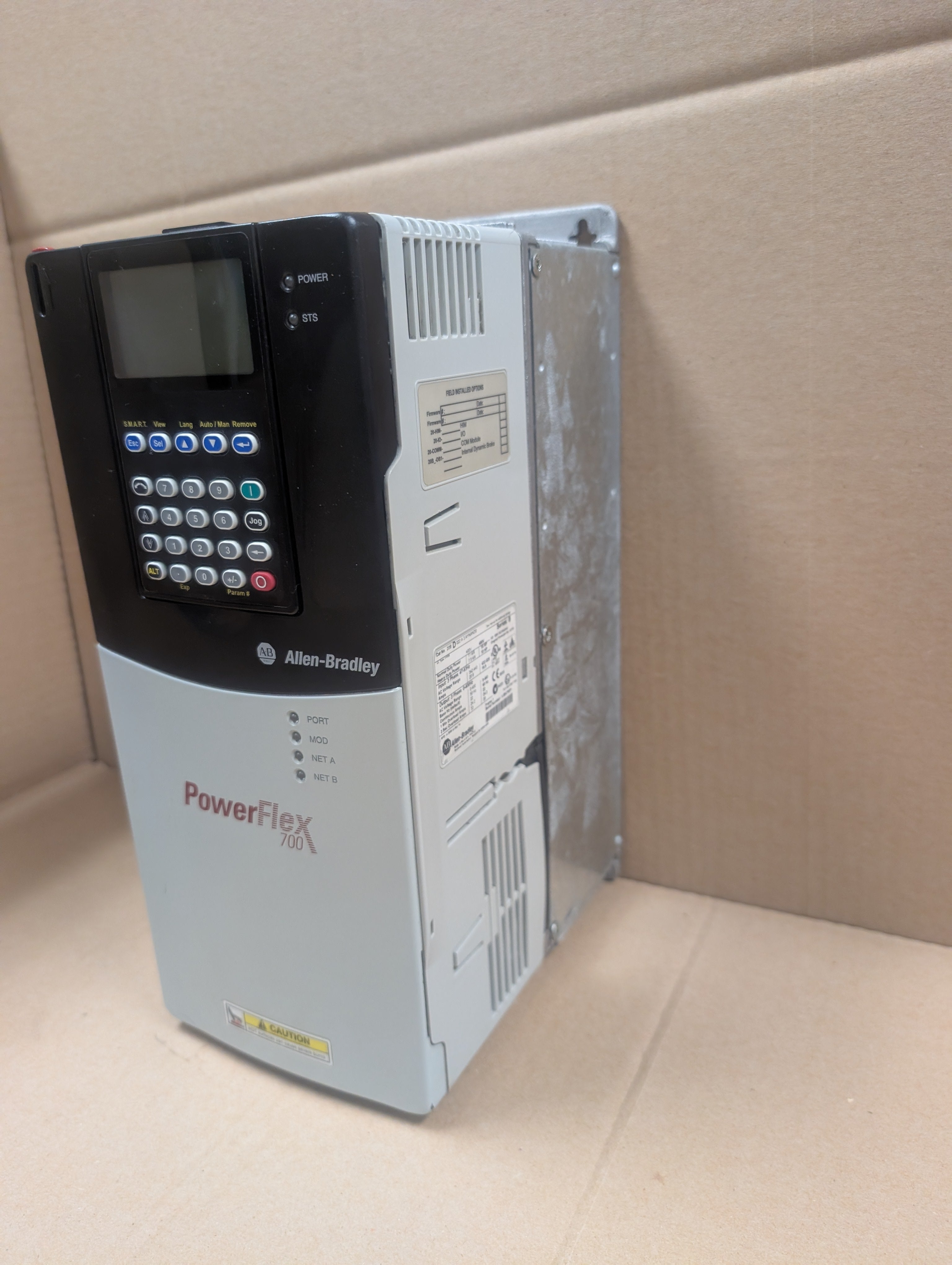 Allen Bradley 15 HP Powerflex 700 20BD022A3AYNAND0 Ser. B 480V 2A 4.010 Used