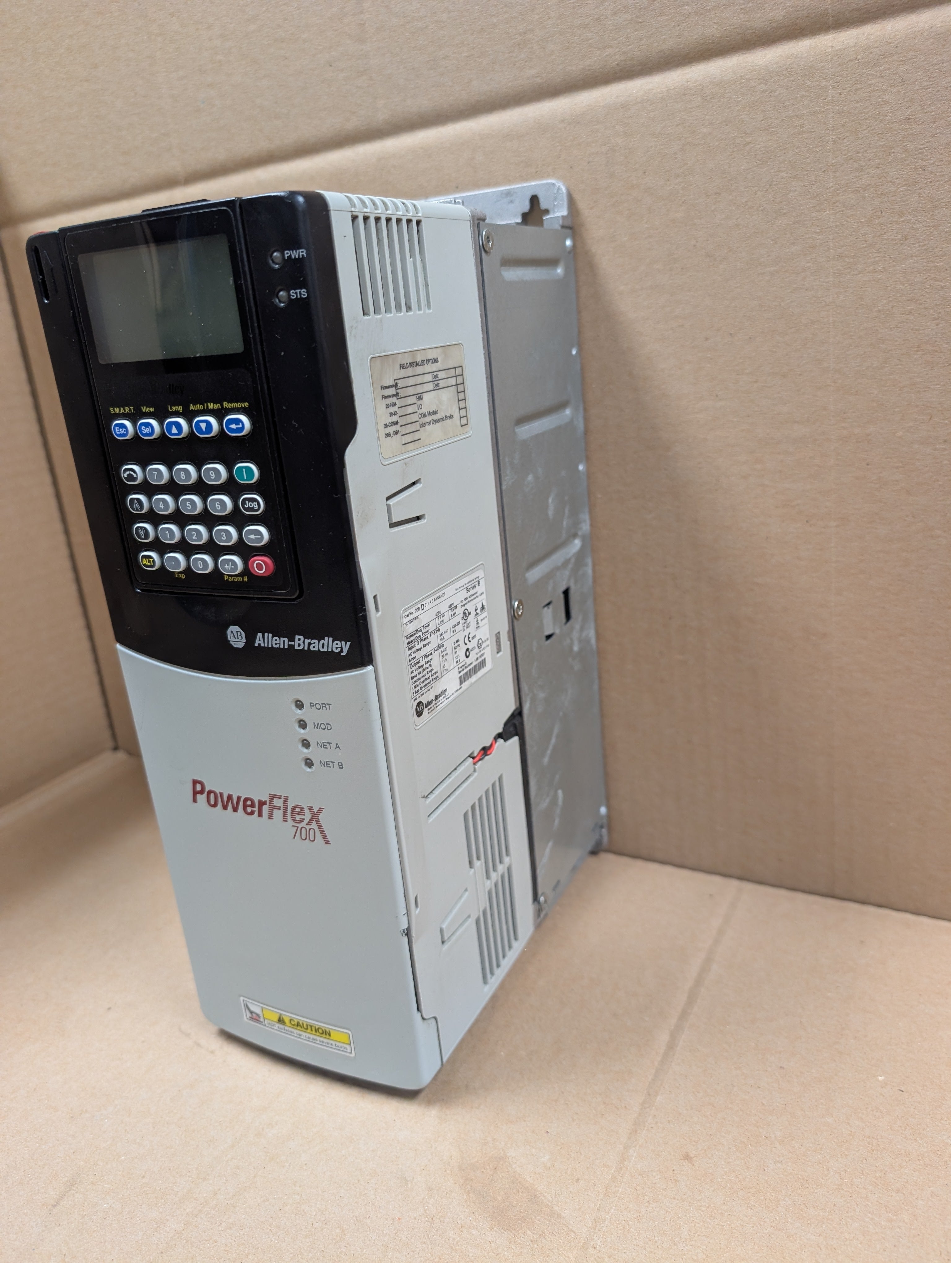 Allen Bradley 7.5 HP Powerflex 700 20BD011A3AYNAND0 Ser. B 480V 4.010 Used