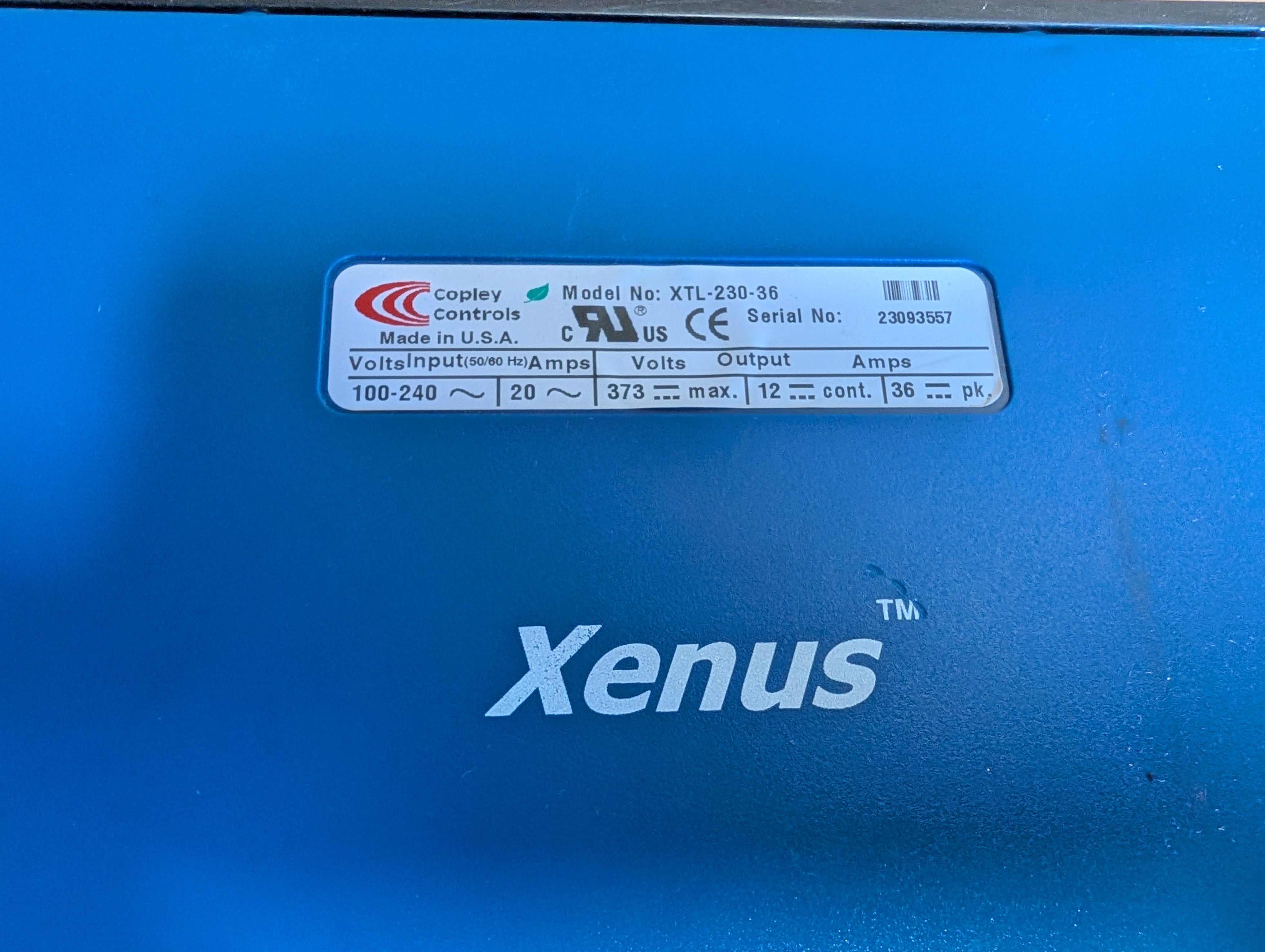 Copley Controls Xenus XTL-230-36 Servo Drive Used