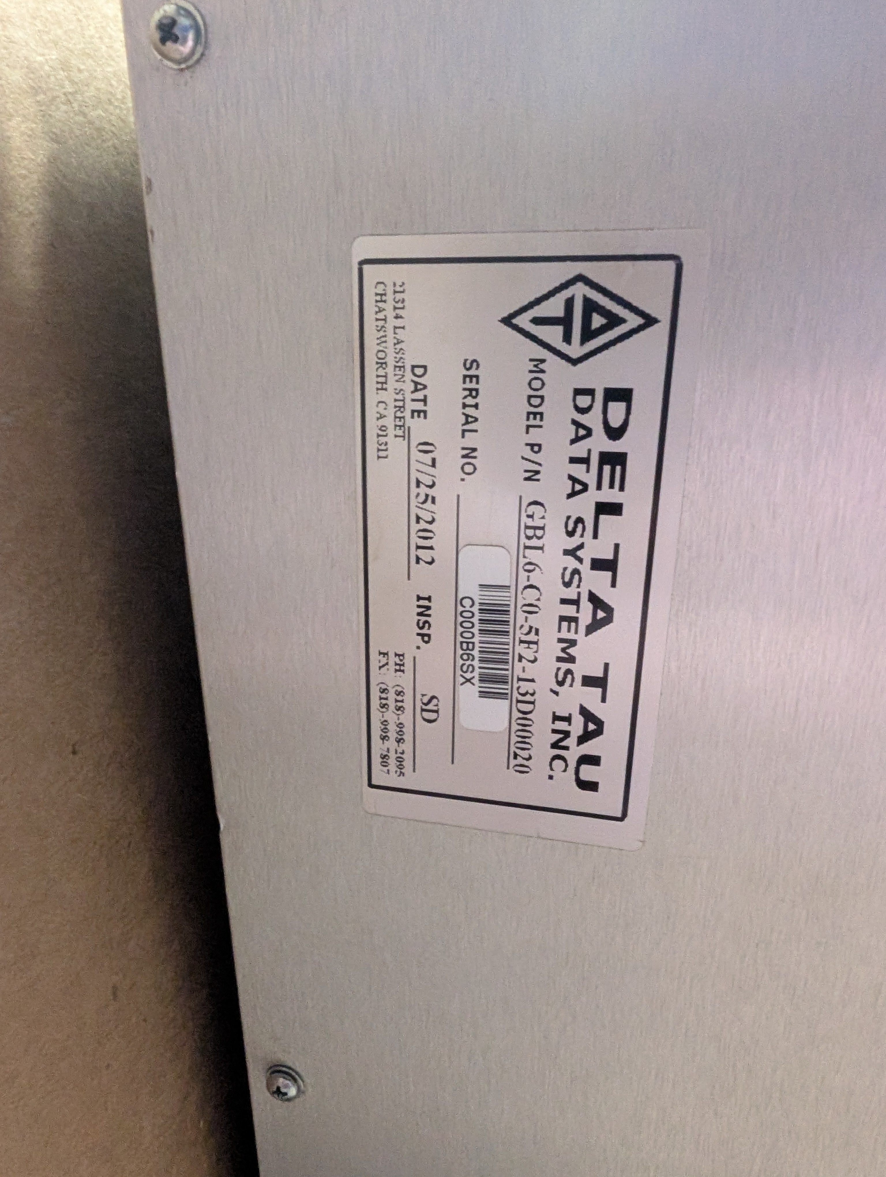 Omron GEO Brick Delta Tau GBL6-C0-5F2-13D00020 6 Axis GBL6C05F213D00020 Used