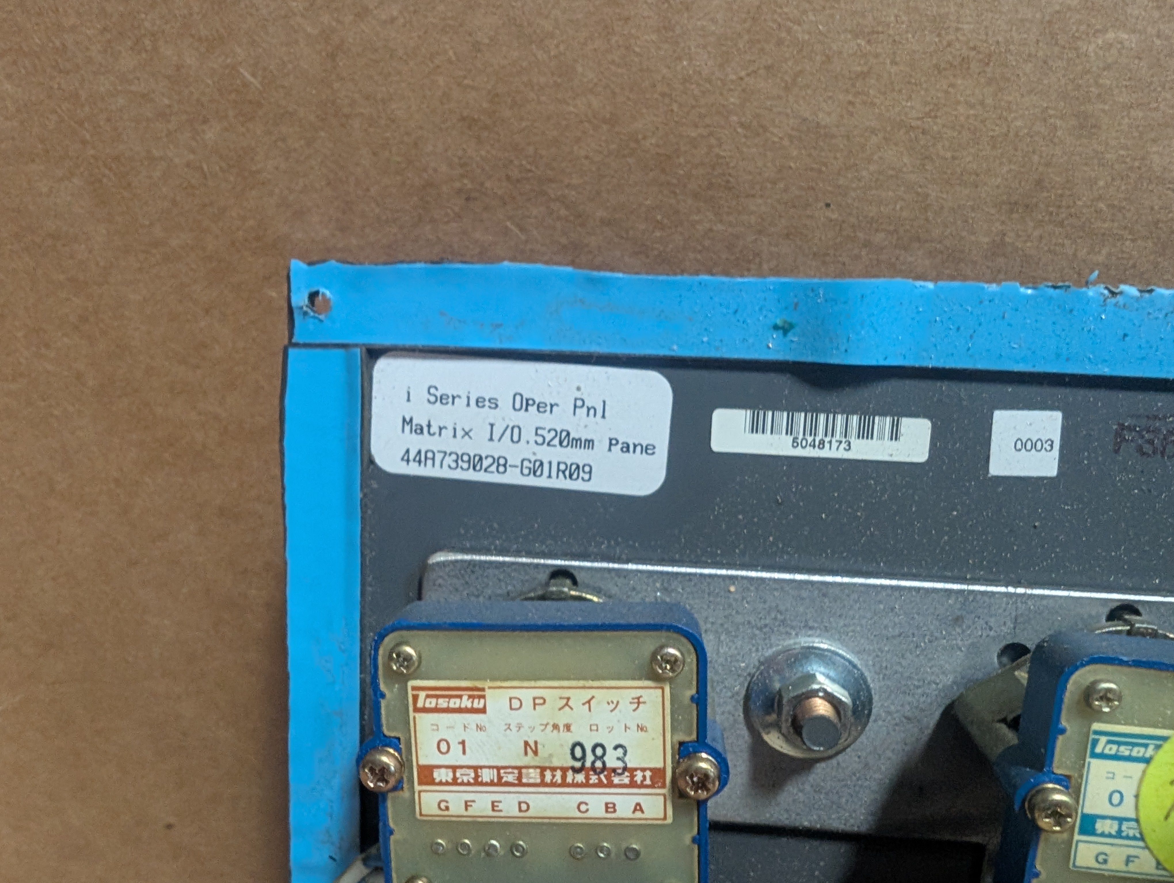Fanuc 44A739028-G01R09 I Series Operator Panel Used